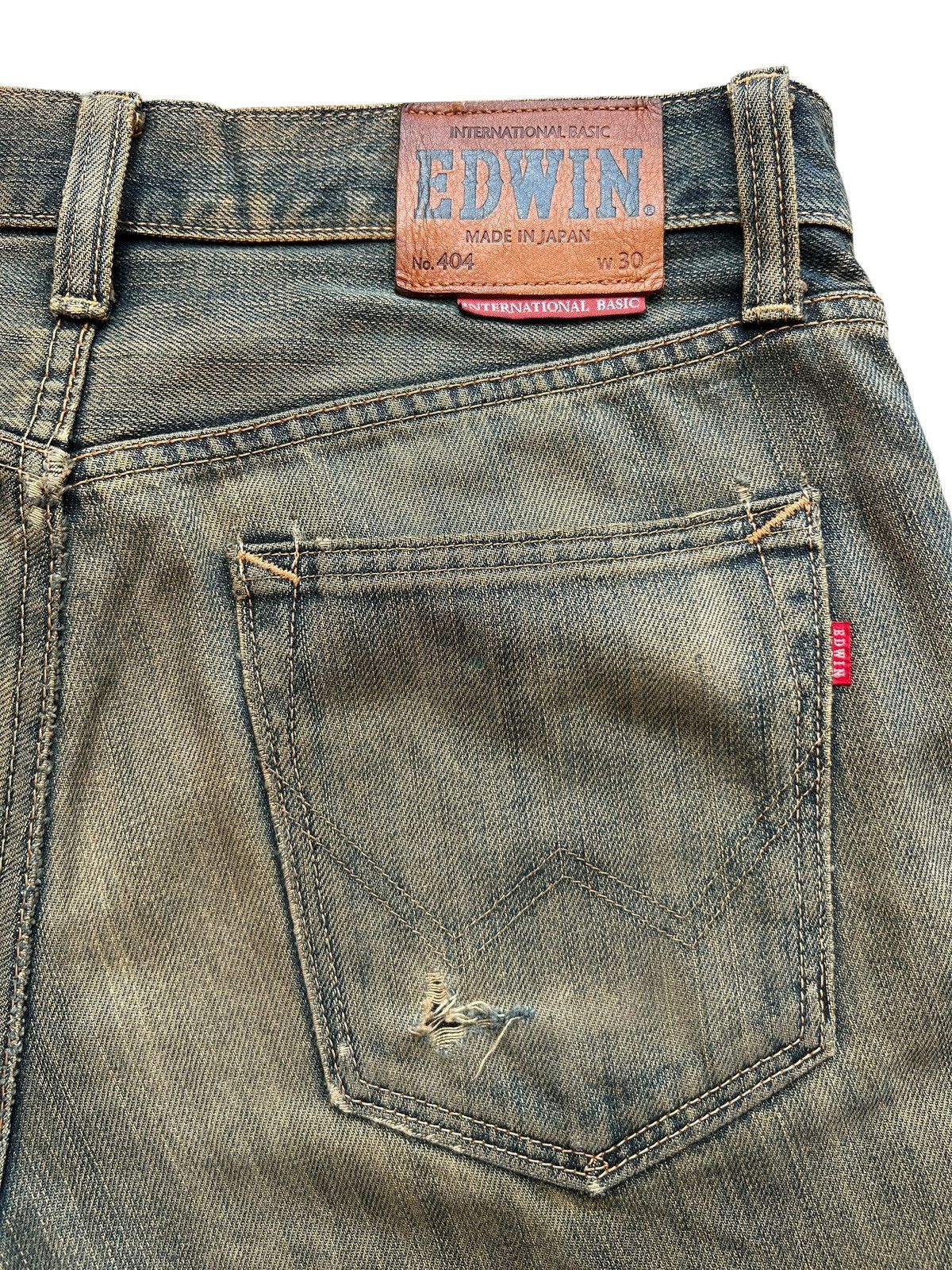 Edwin Vintage Edwin Distressed Mudwash Denim Jeans 33x34 Size US 33 - 8 Thumbnail