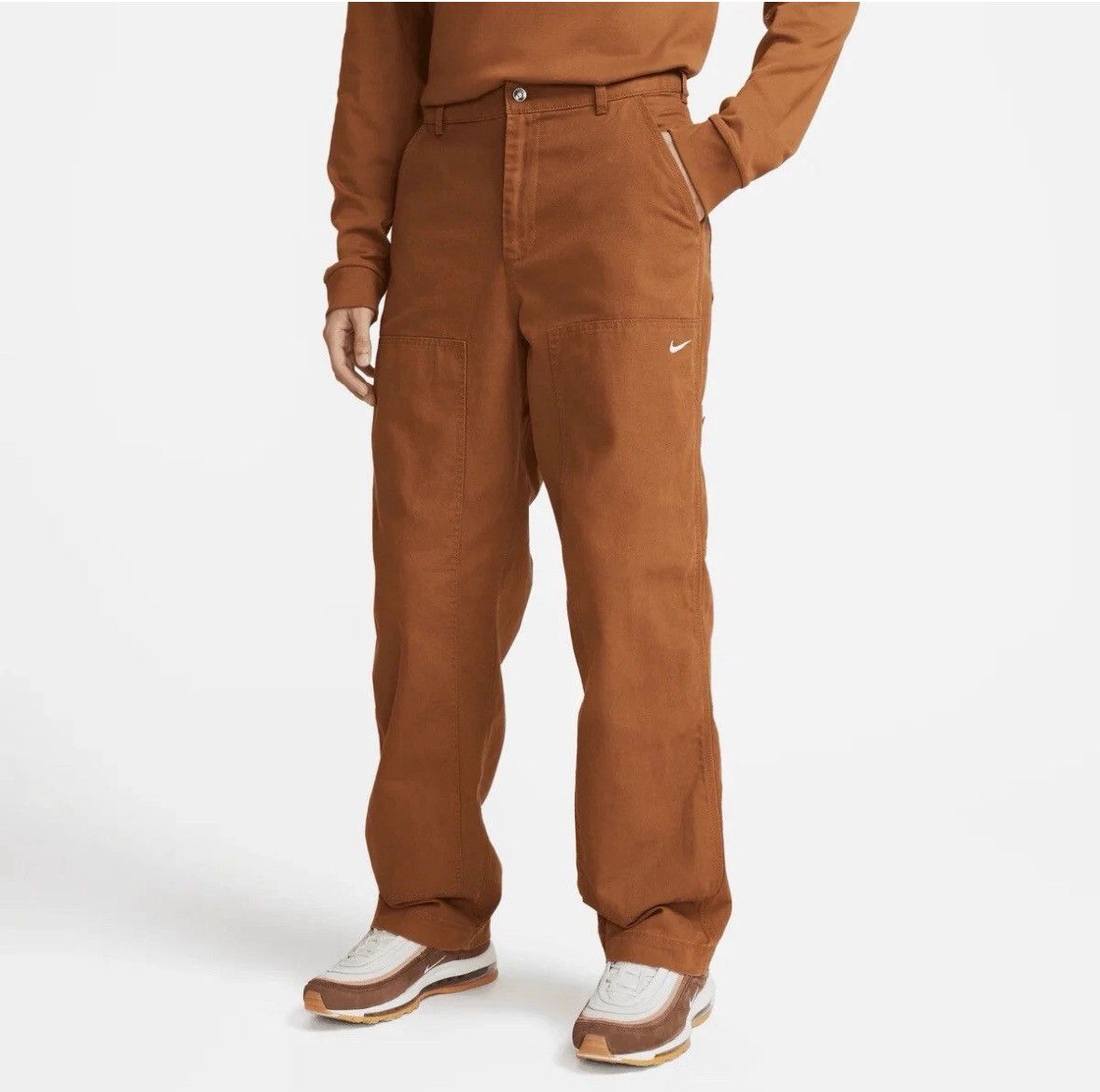 Nike Nike Life Heavyweight Double Knee Pants Ale Brown DQ5179-270 Size US 32 / EU 48 - 1 Thumbnail