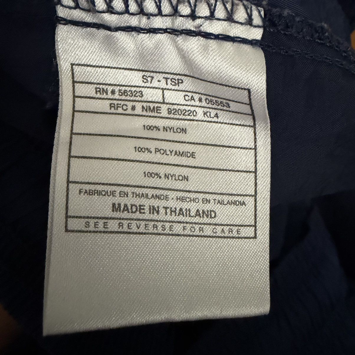 Nike VTG 90s Nike Navy Blue Nylon Windbreaker Joggers Zip Ankle Size US 32 / EU 48 - 6 Thumbnail