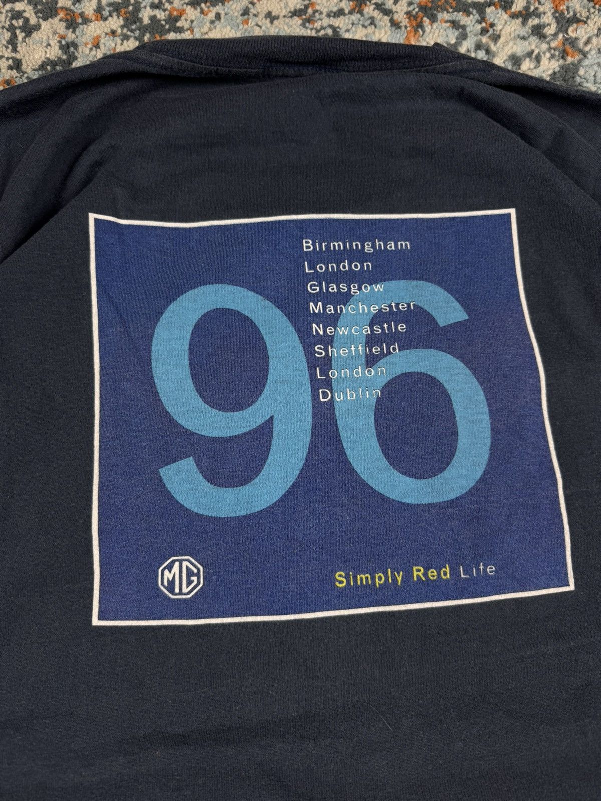 Band Tees Vintage 1995 Simply Red Life tour graphic band tee Size US XL / EU 56 / 4 - 8 Thumbnail