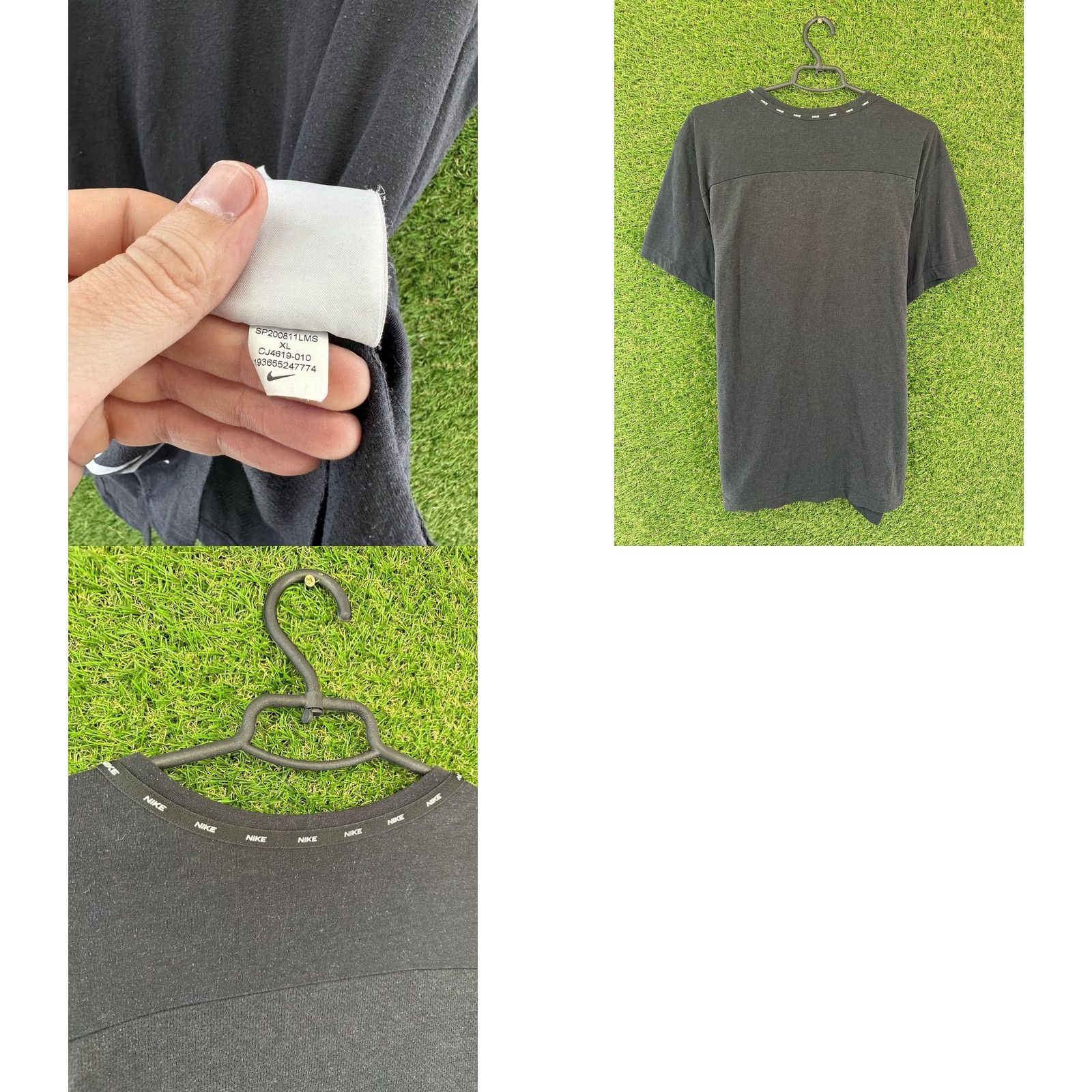 Nike NIKE T-SHIRT Casual Short Sleeve Mens XL Black Original Swoosh Jersey 2020 Size US XL / EU 56 / 4 - 9 Thumbnail