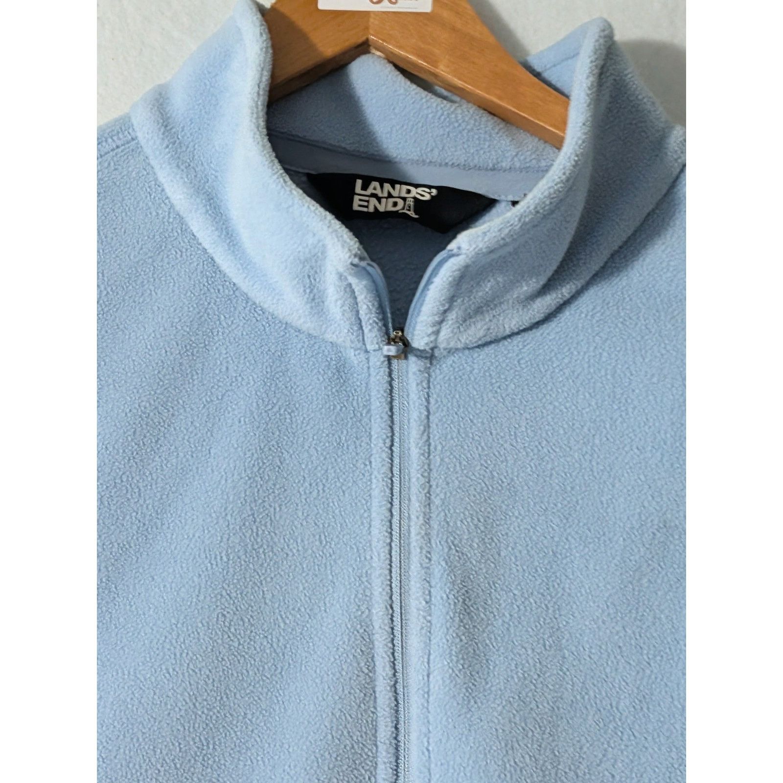 Lands' End Lands End Fleece 1/4 Zip Pullover Jacket 3X 24W 26W Womens Size 3XL / US 20-22 - 3 Thumbnail