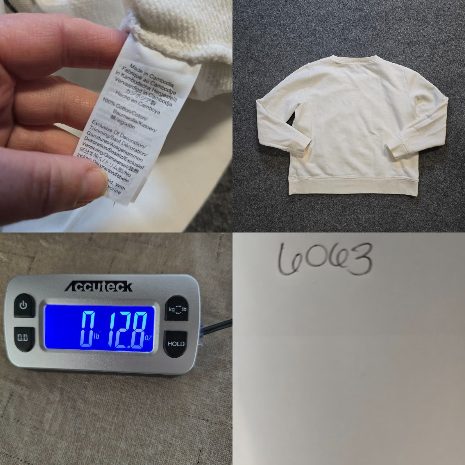 J.Crew J.CREW Sweater Womens M White Crew Neck Long Sleeve Jersey Knit Casual Pullover Size M / US 6-8 / IT 42-44 - 8 Thumbnail