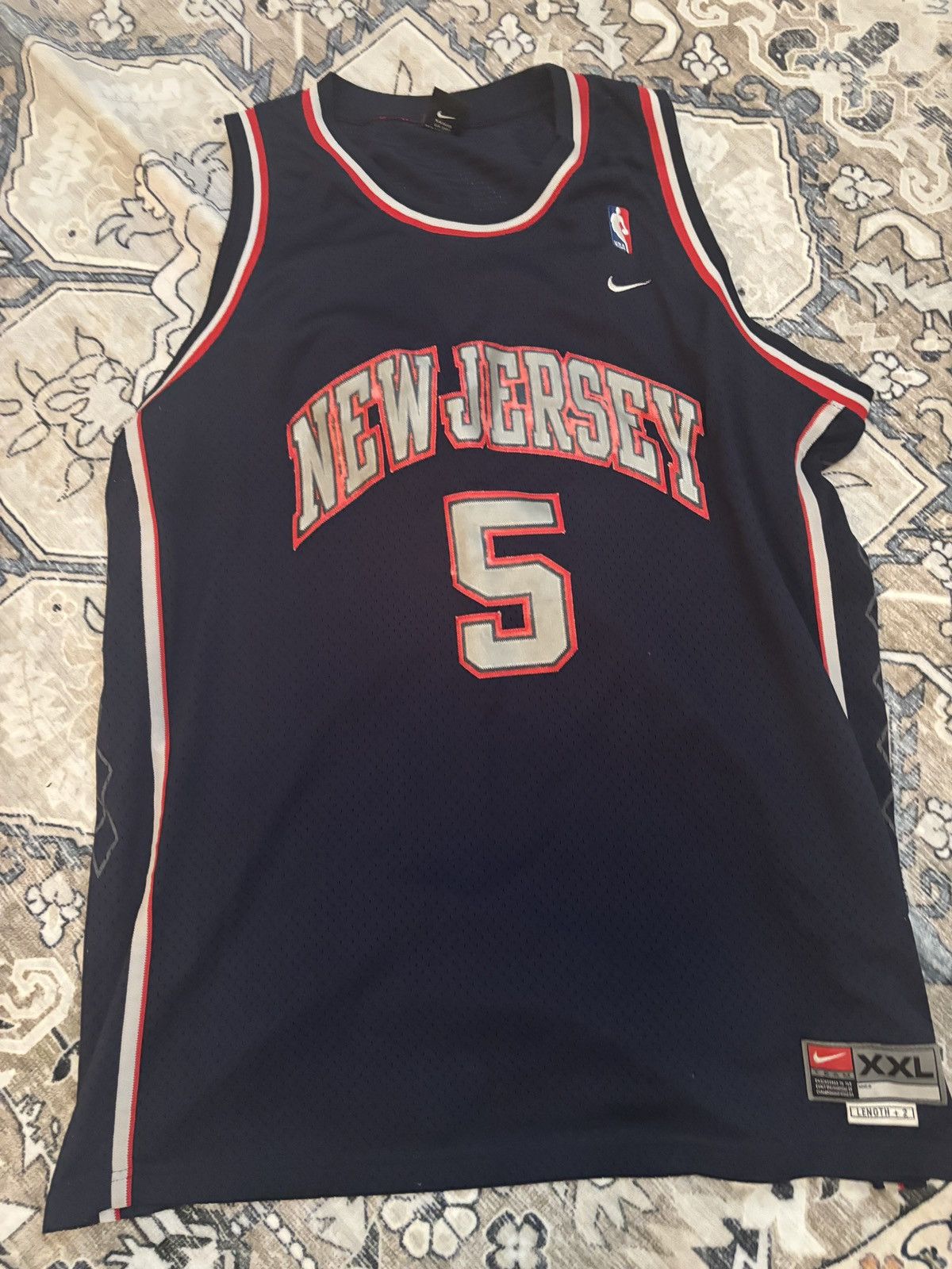 Vintage Jason Kidd New Jersey nets Jersey Size US XXL / EU 58 / 5 - 1 Thumbnail