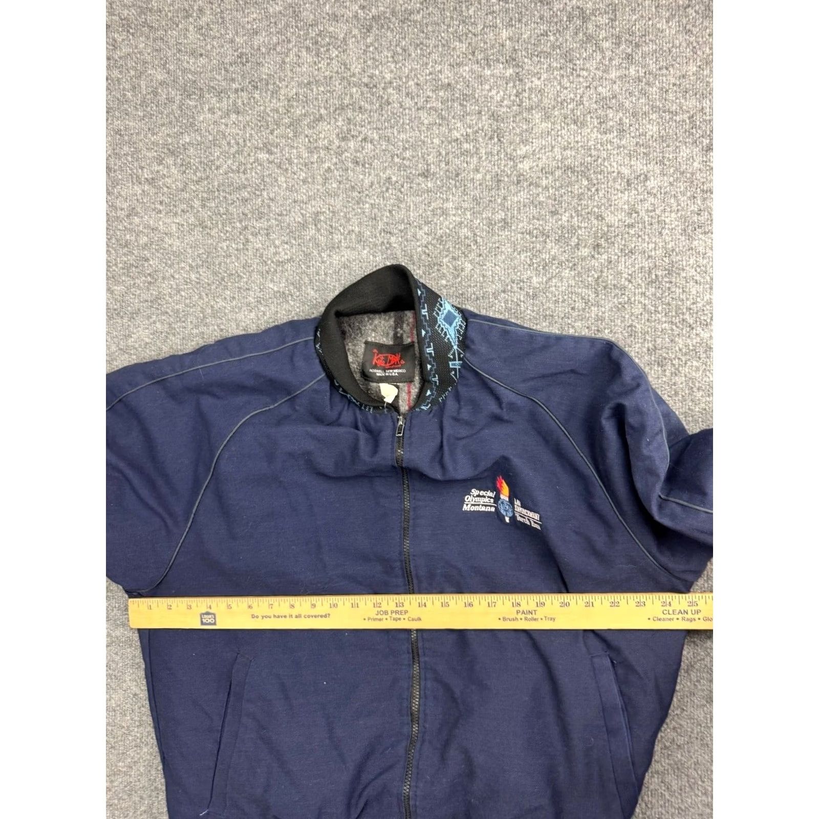 CO VINTAGE Kyta Make Co Jacket Mens XL Blue Blanket Lined Full Zip Work Coat Shirt Size US XL / EU 56 / 4 - 5 Thumbnail