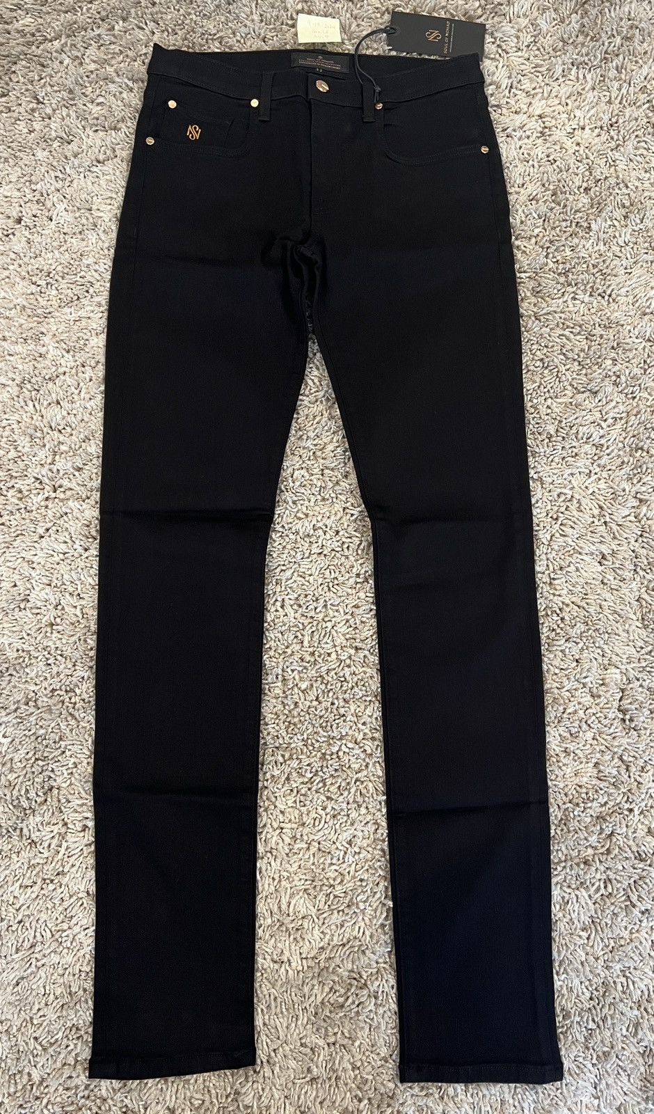 Other SOUL OF NOMAD Akira Skinny Denim Jeans NightRider Black Size US 32 / EU 48 - 2 Thumbnail