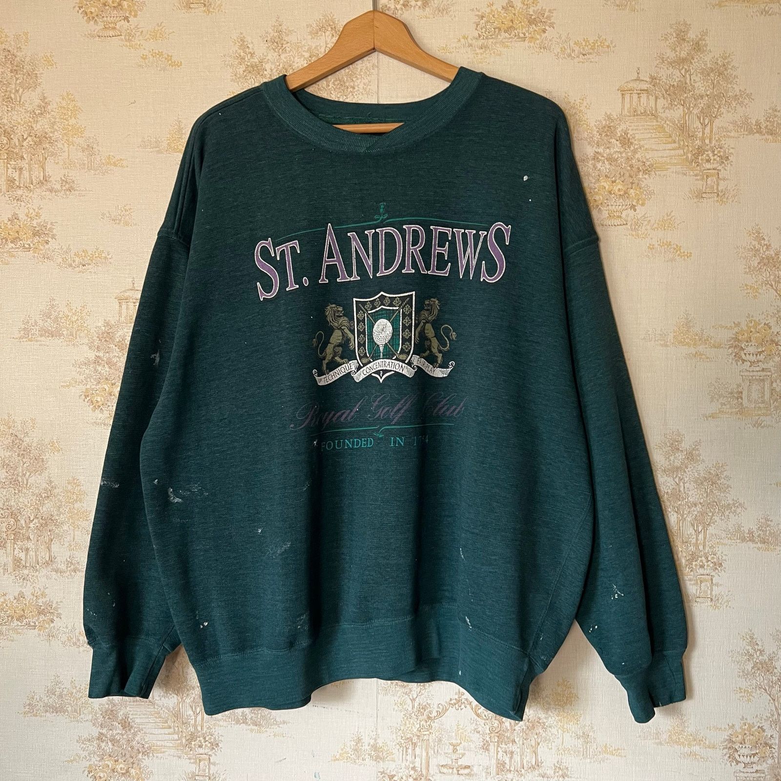 Vintage Vintage St. Andrews Golf Sweatshirt | Thrashed Prep | XL Size US XL / EU 56 / 4 - 4 Thumbnail