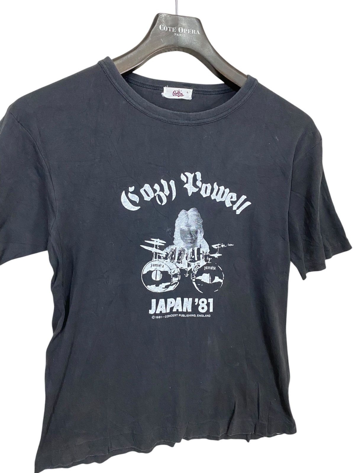 Band Tees × Vintage Vintage 1981 cozy powell drummer tour japan Size US L / EU 52-54 / 3 - 2 Thumbnail