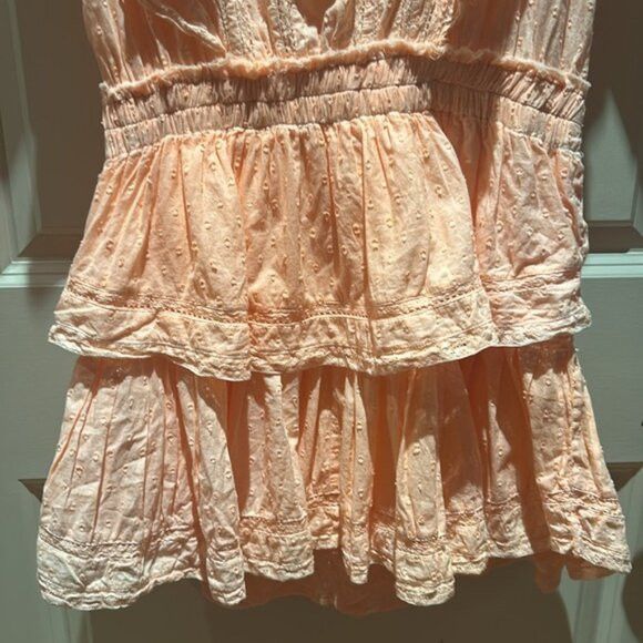 LoveShackFancy LOVE SHACK FANCY Natasha lace-trimmed cotton mini dress Size M / US 6-8 / IT 42-44 - 7 Thumbnail