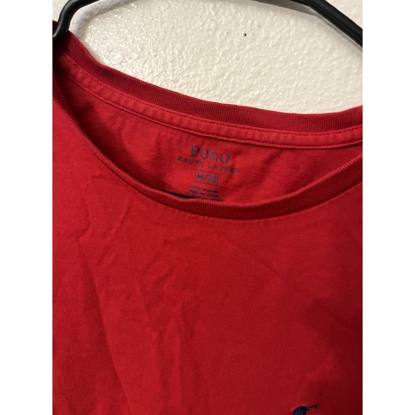 Polo Ralph Lauren VINTAGE Polo Ralph Lauren Men's T-Shirt Crew Neck Logo Graphic Cotton Short Sleeve Regular Fit Medium Red All Seasons Size US M / EU 48-50 / 2 - 2 Thumbnail