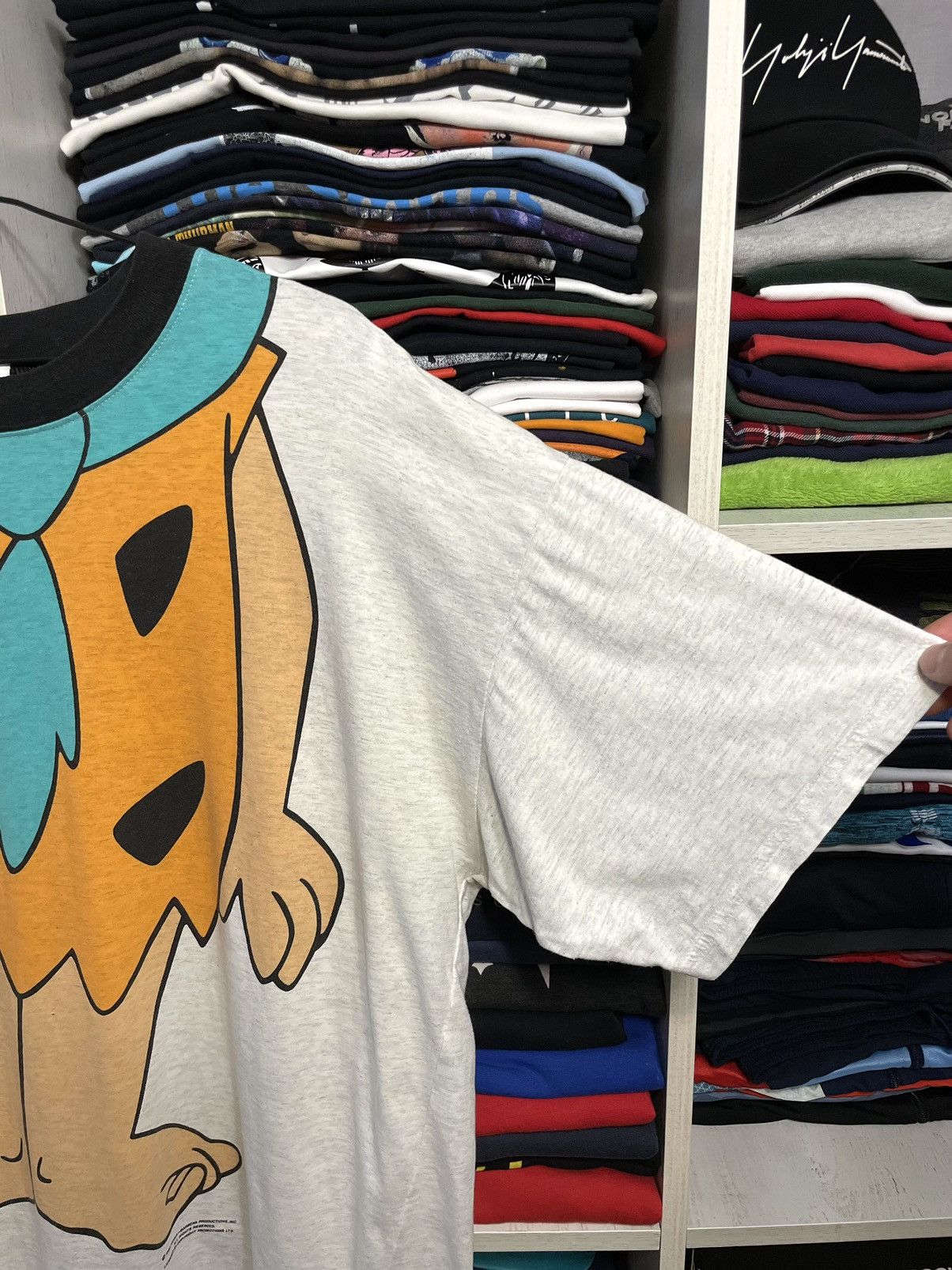 Cartoon Network Vintage 1994 The Flintstones 90s Cartoon Over Print T-Shirt Size US XL / EU 56 / 4 - 12 Thumbnail