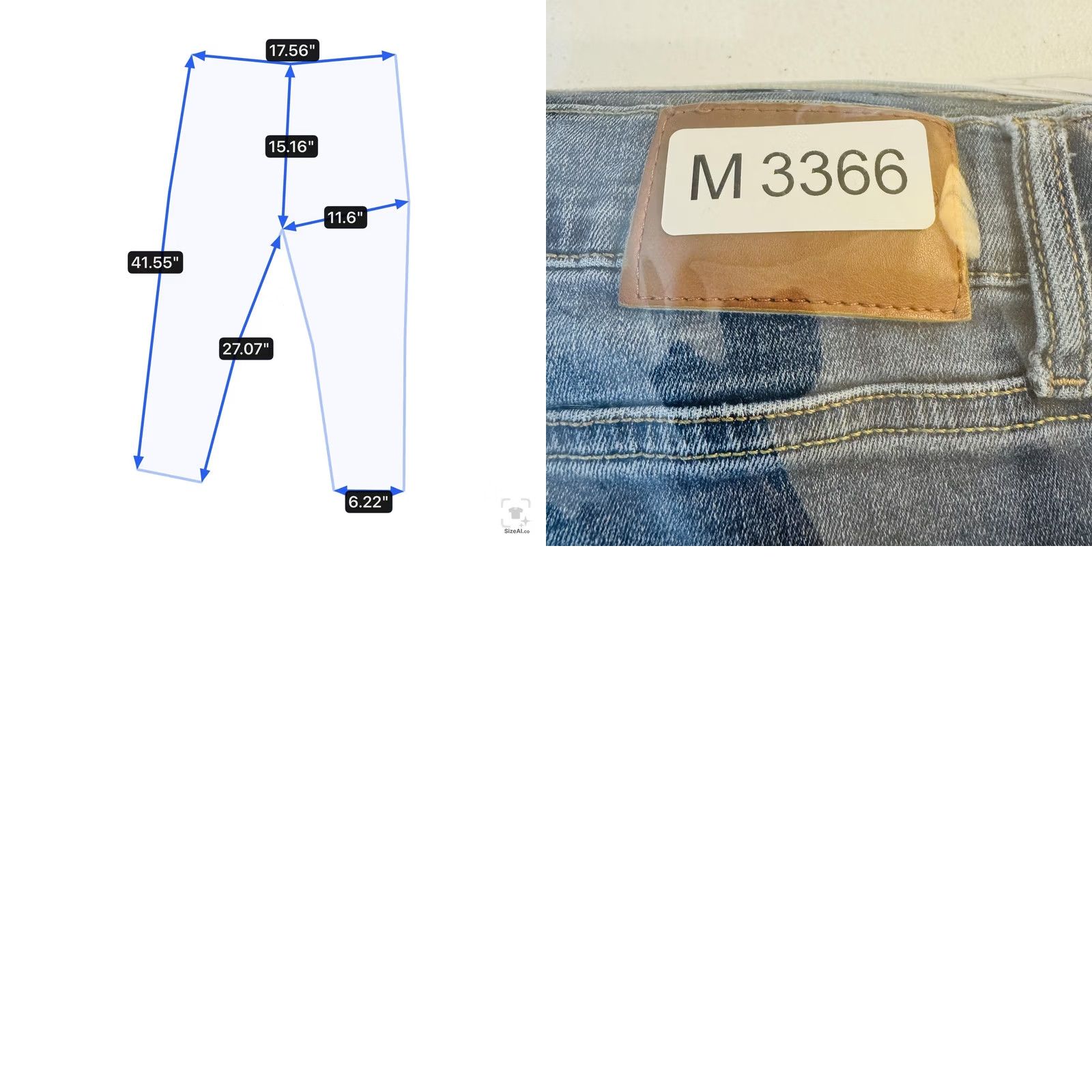 Lucky Brand Lucky Brand 412 Athletic Slim Jeans Mens 36x27 Blue Medium Wash Tapered Zip Fly Denim) Size US 36 / EU 52 - 10 Thumbnail