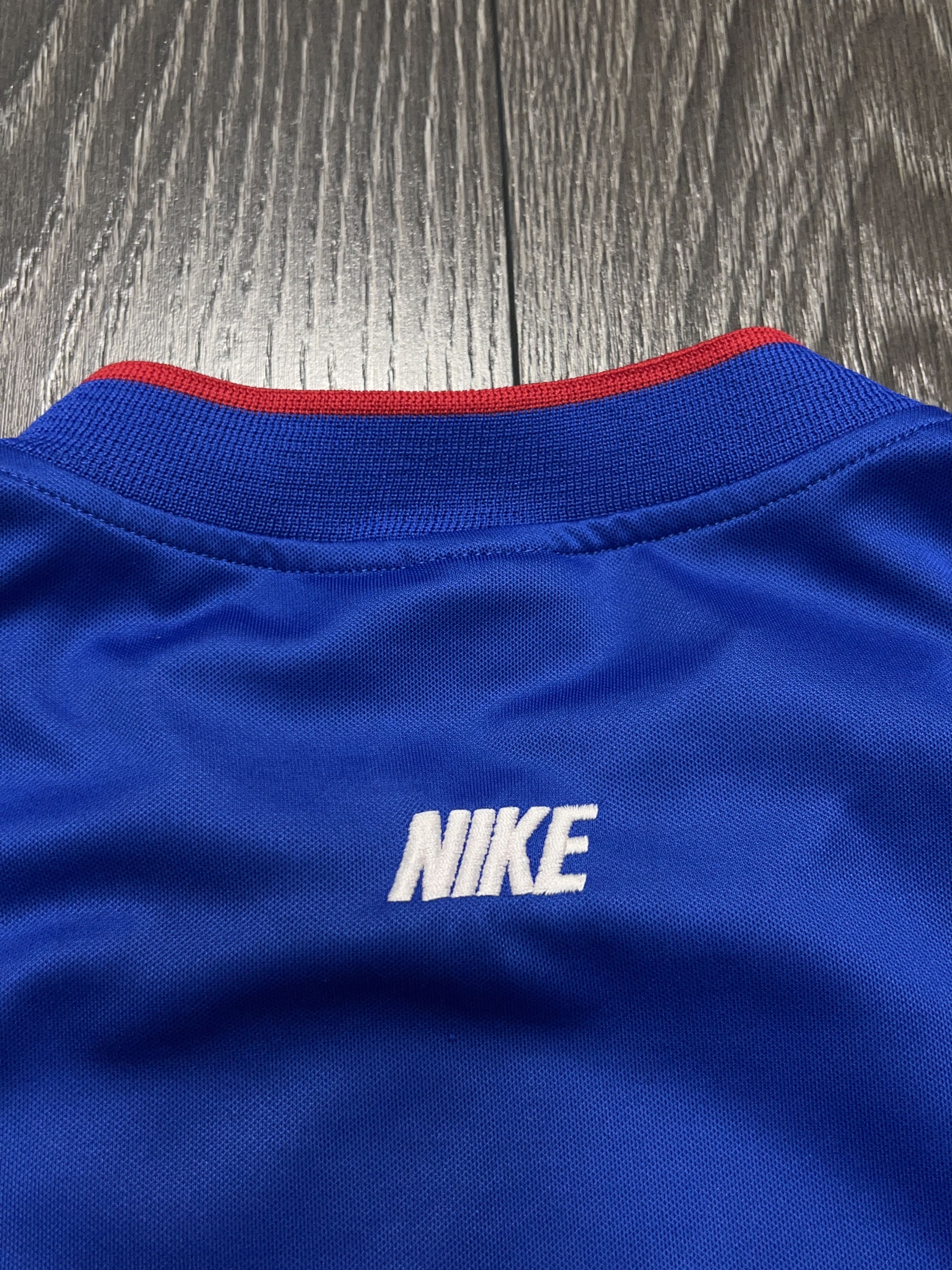 Nike Rangers 1997/1998/99 Pre Match Football Soccer Shirt Jersey Size US M / EU 48-50 / 2 - 14 Thumbnail