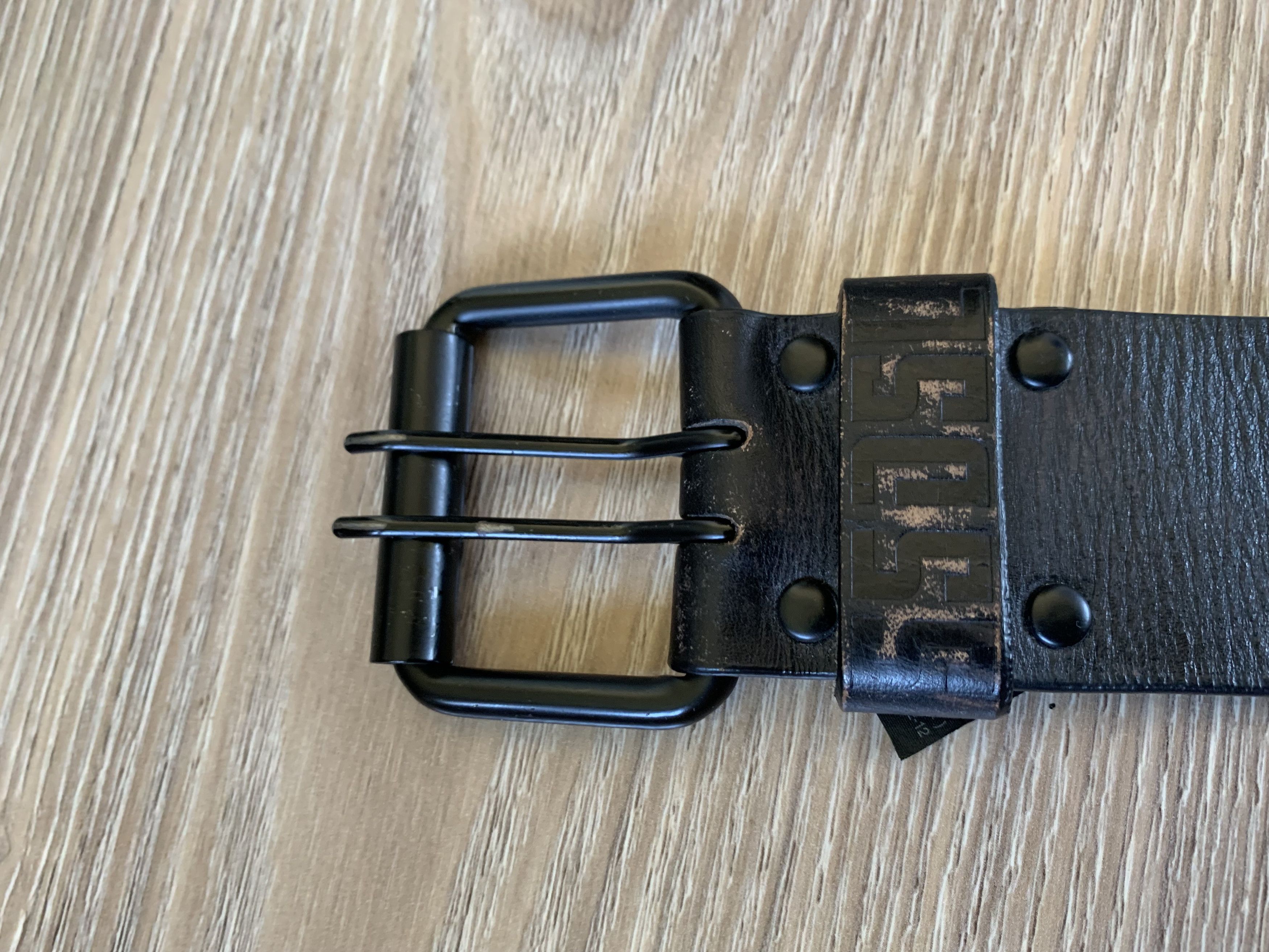 55DSL × Diesel 55DSL Vintage Archival Wide Rivet Perforated Leather Belt Size ONE SIZE - 4 Thumbnail
