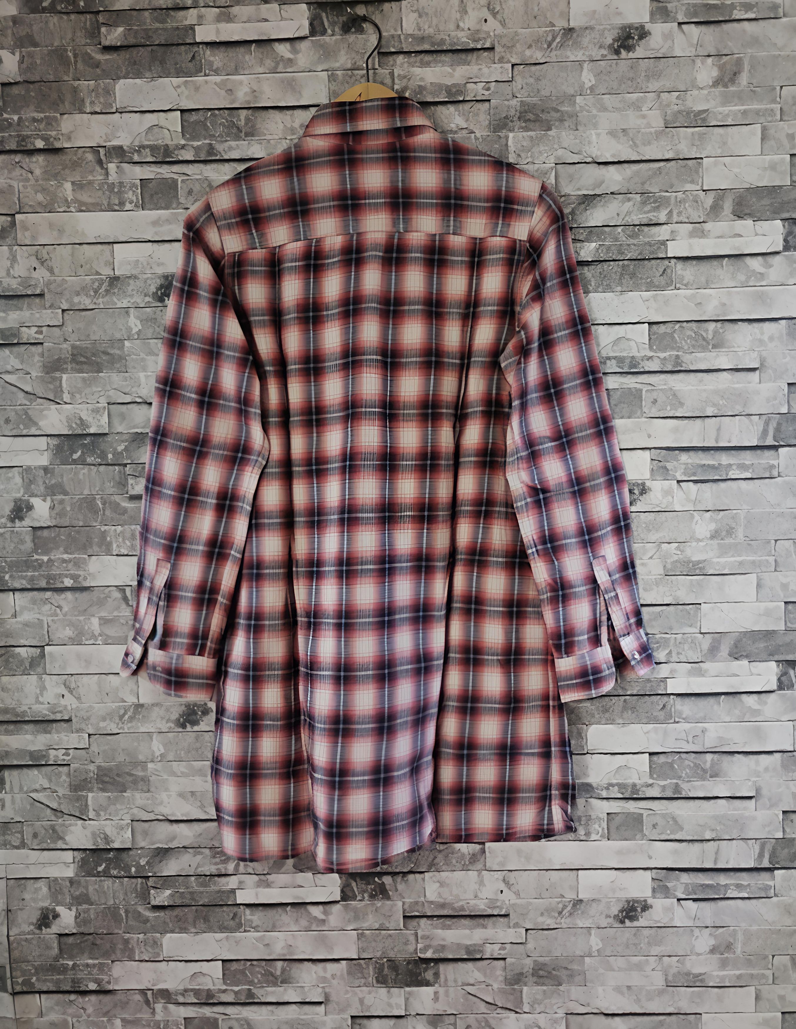 Flannel × Levi's × Vintage Vintage Levis red tab outer tartan flanel shirt Size L / US 10 / IT 46 - 2 Thumbnail