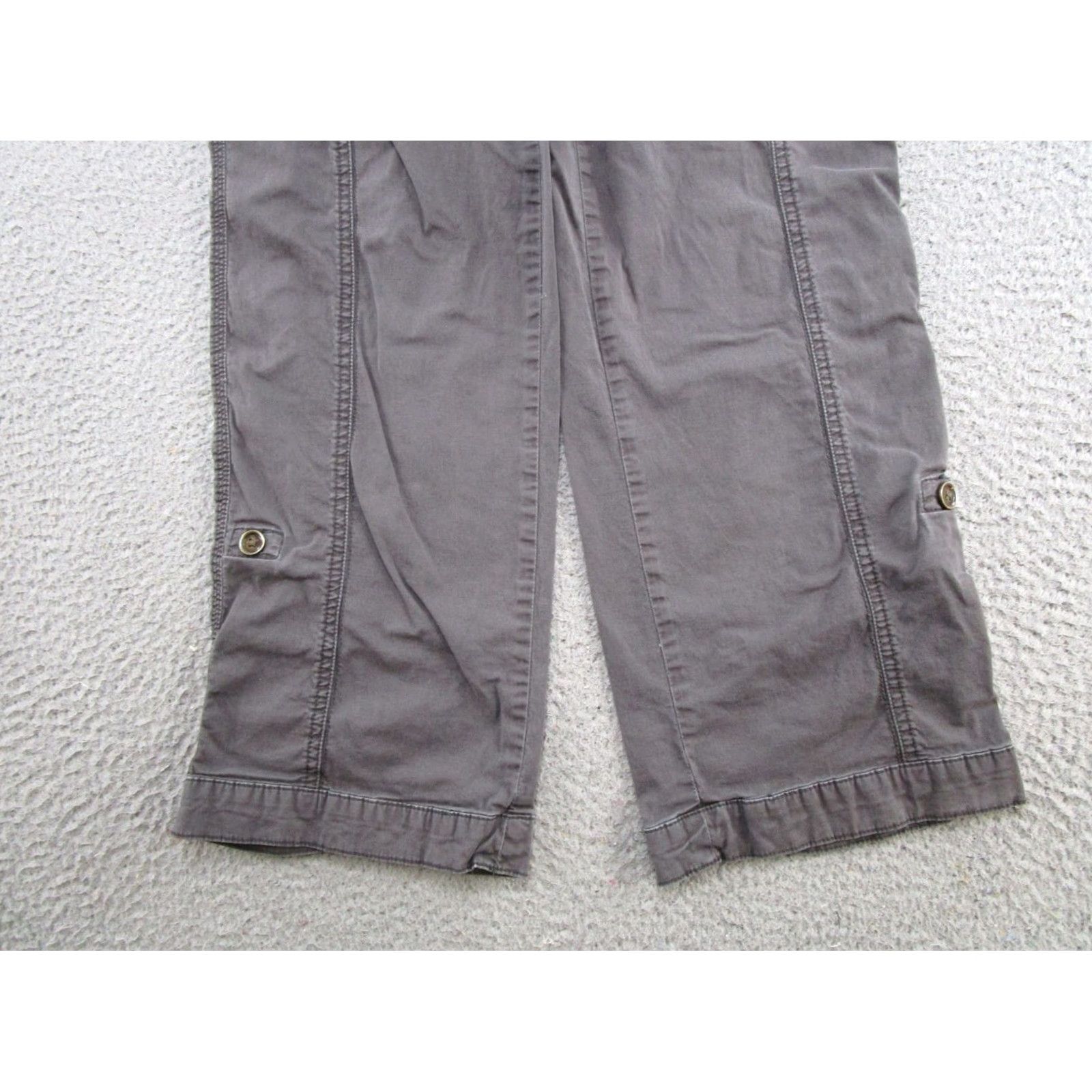 Vintage Maurices Roll Tab Cargo Pants Womens Size 10 Cargo Pants Regular Gray Outdoor 90s/00s Boys Mens Womens Size 32" / US 10 / IT 46 - 2 Thumbnail