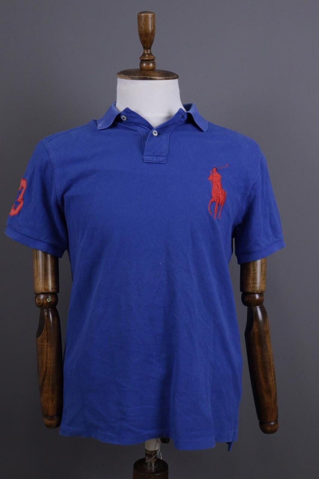 Polo Ralph Lauren Polo Ralph Lauren Blue Rugbly #3 Big Sport Polo Shirt Size L Size US L / EU 52-54 / 3 - 1 Thumbnail
