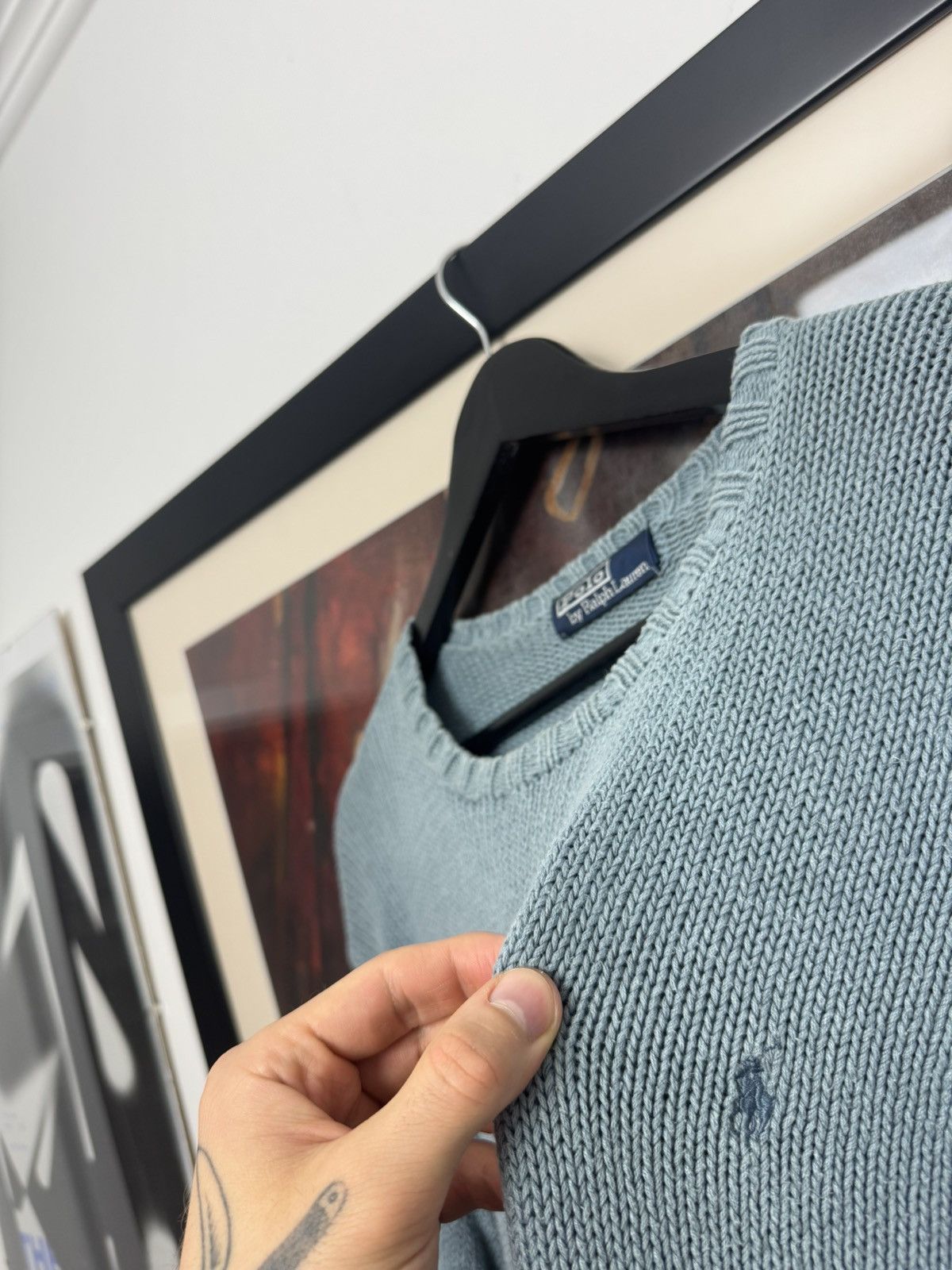 Ralph Lauren Polo Ralph Lauren Vintage Sweater Knit Oversize Hype Cozy Size US L / EU 52-54 / 3 - 3 Thumbnail