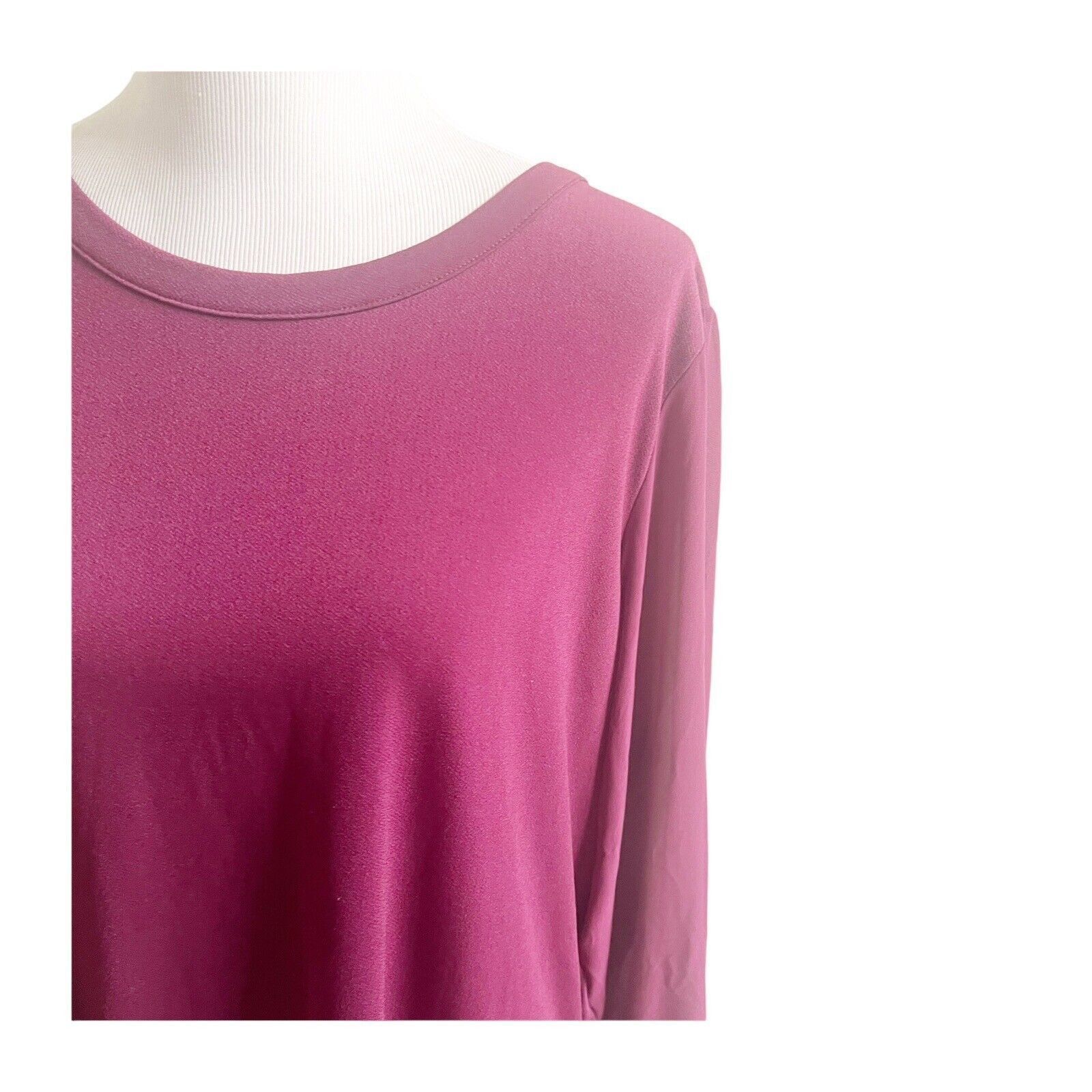 Banana Republic Banana Republic Sheer Sleeve Maroon Blouse XL Holiday Office Size XL / US 12-14 / IT 48-50 - 6 Thumbnail
