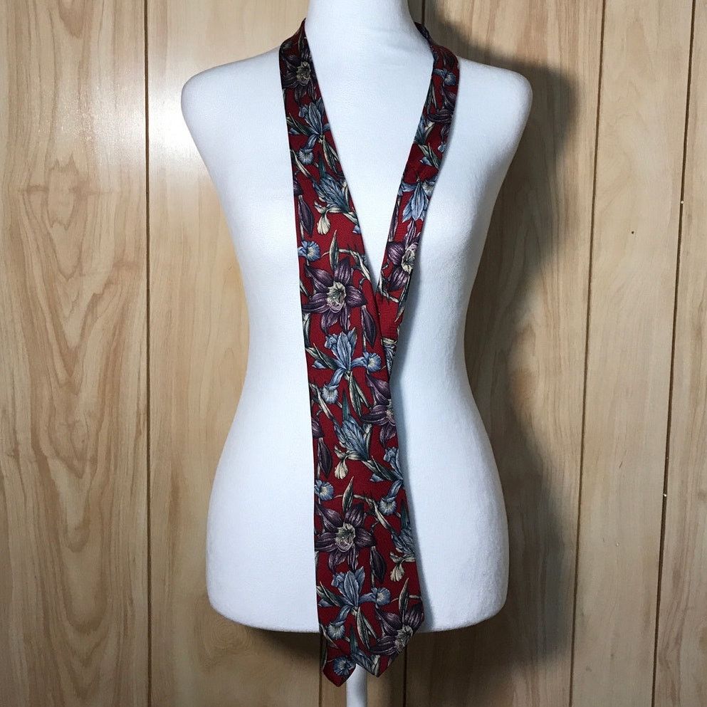 Other Charing Cross by Schreter Multicolor Floral Necktie Size ONE SIZE - 2 Thumbnail