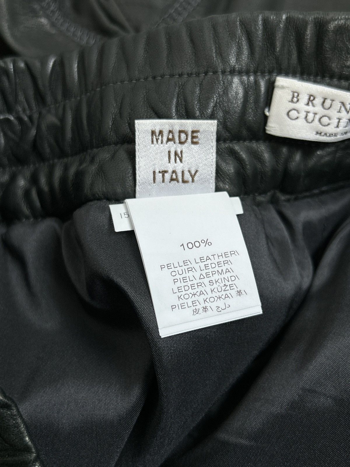 Brunello Cucinelli Brunello Cucinelli Leather Trousers Pants Size 40 Size 27" / US 4 / IT 40 - 10 Thumbnail