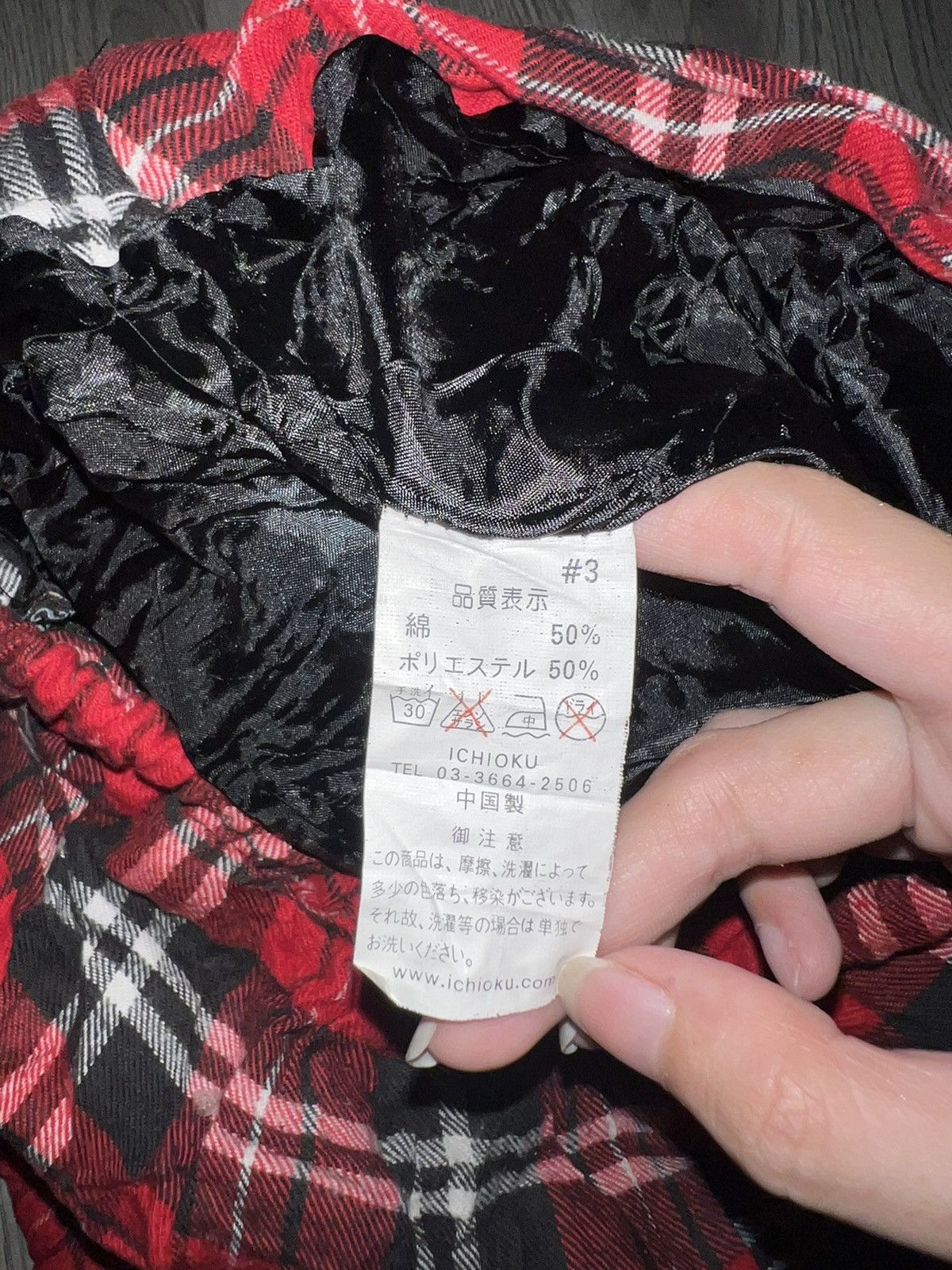 Japanese Brand R&B red tartan punk asymmetrical skirts ♥️🩸 Size 27" / US 4 / IT 40 - 6 Thumbnail