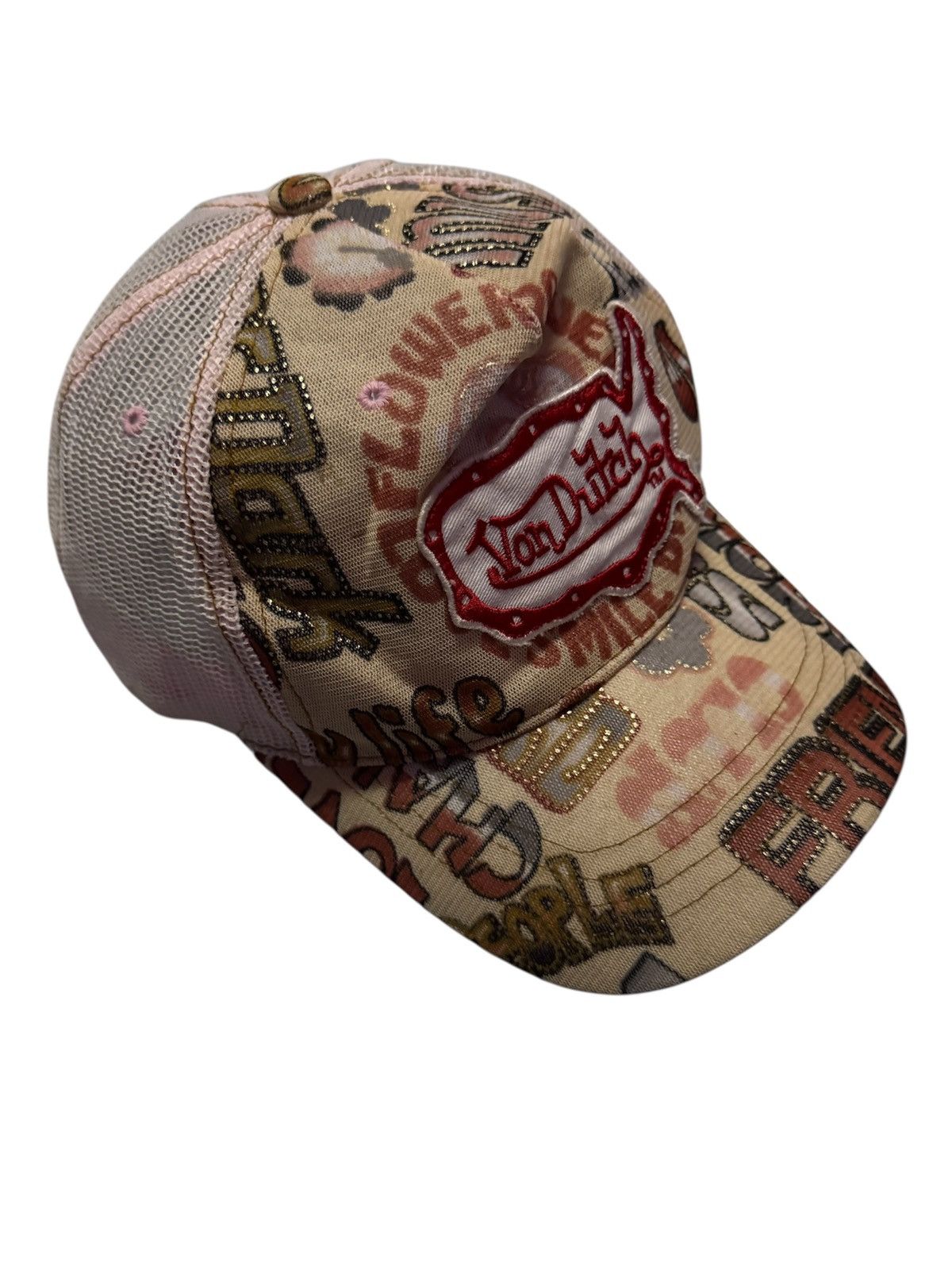 Von Dutch Von Dutch Pink Trucker Snapback Cap One Size Size ONE SIZE - 2 Thumbnail
