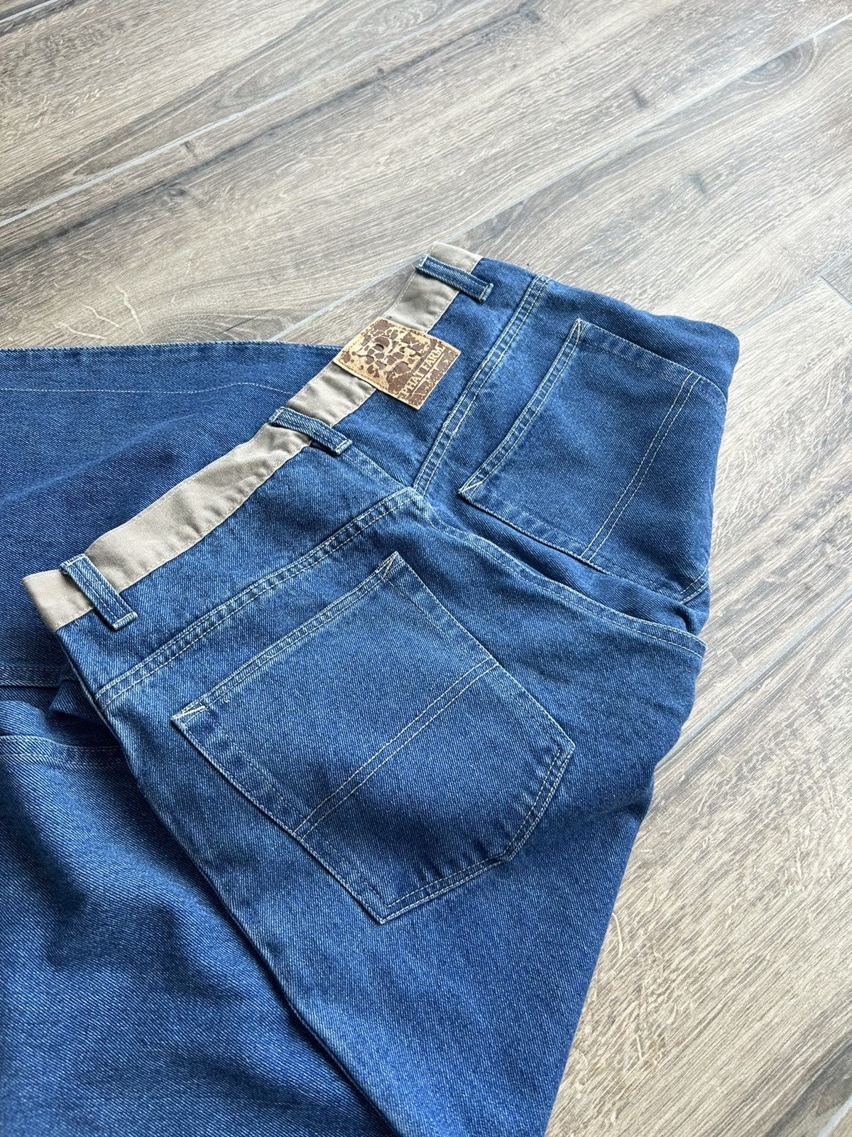 Phat Farm × Vintage Vintage Phat Farm big logo Rap baggy jeans mens Size US 34 / EU 50 - 4 Thumbnail