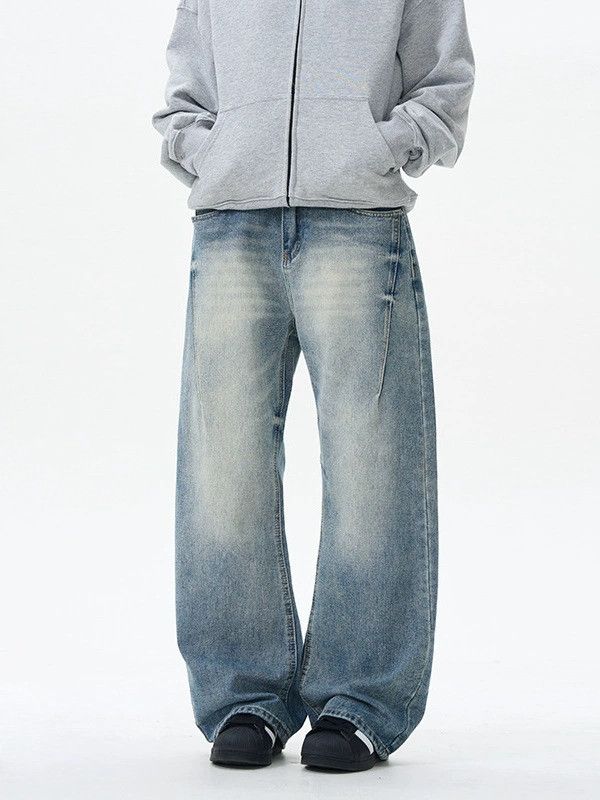 Japanese Brand × Jean American trendy street retro versatile loose cleanfit jeans Size US 32 / EU 48 - 1 Thumbnail