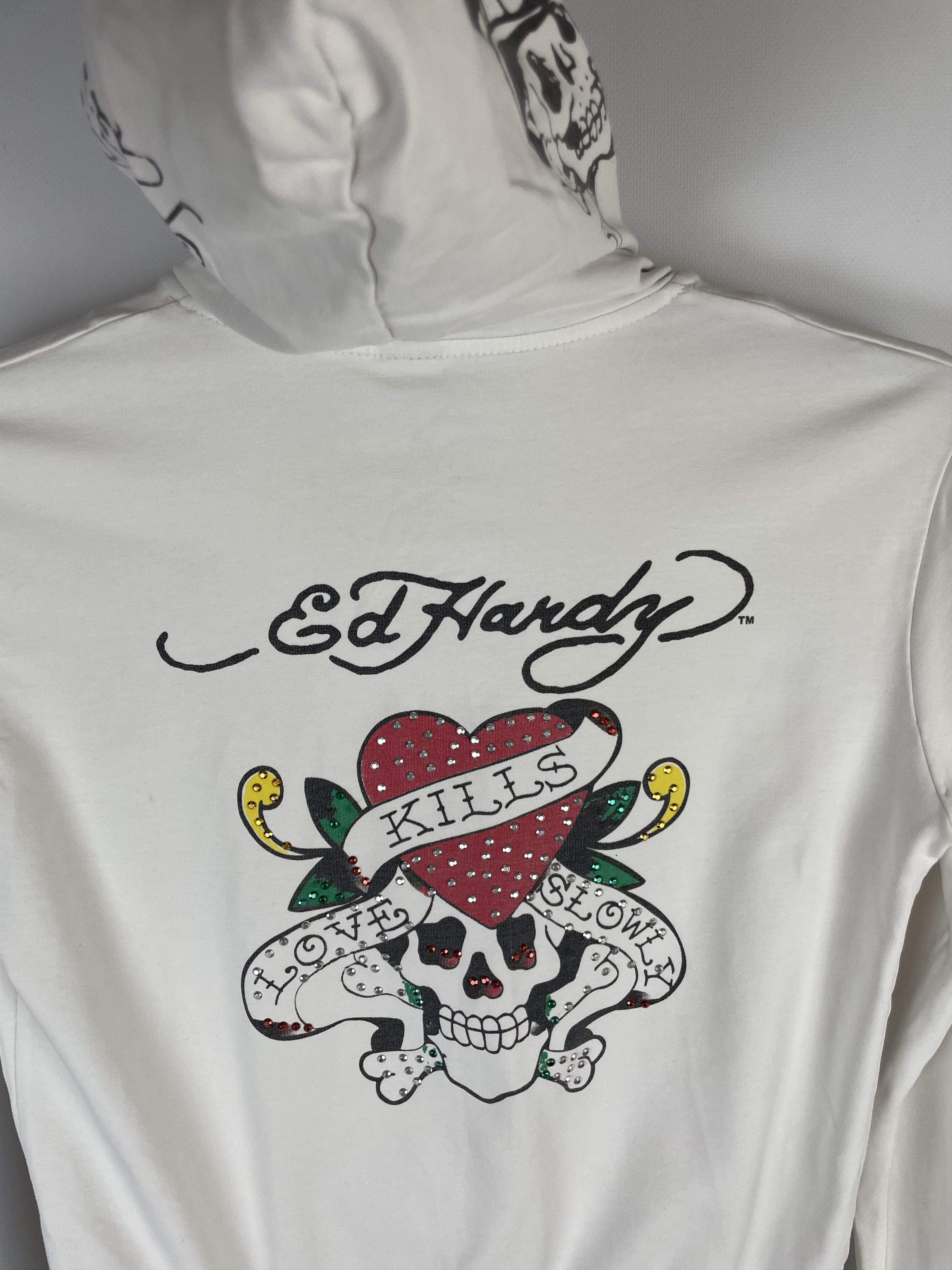 Christian Audigier Vintage y2k ed hardy zip up hoodie Size XL / US 12-14 / IT 48-50 - 11 Thumbnail