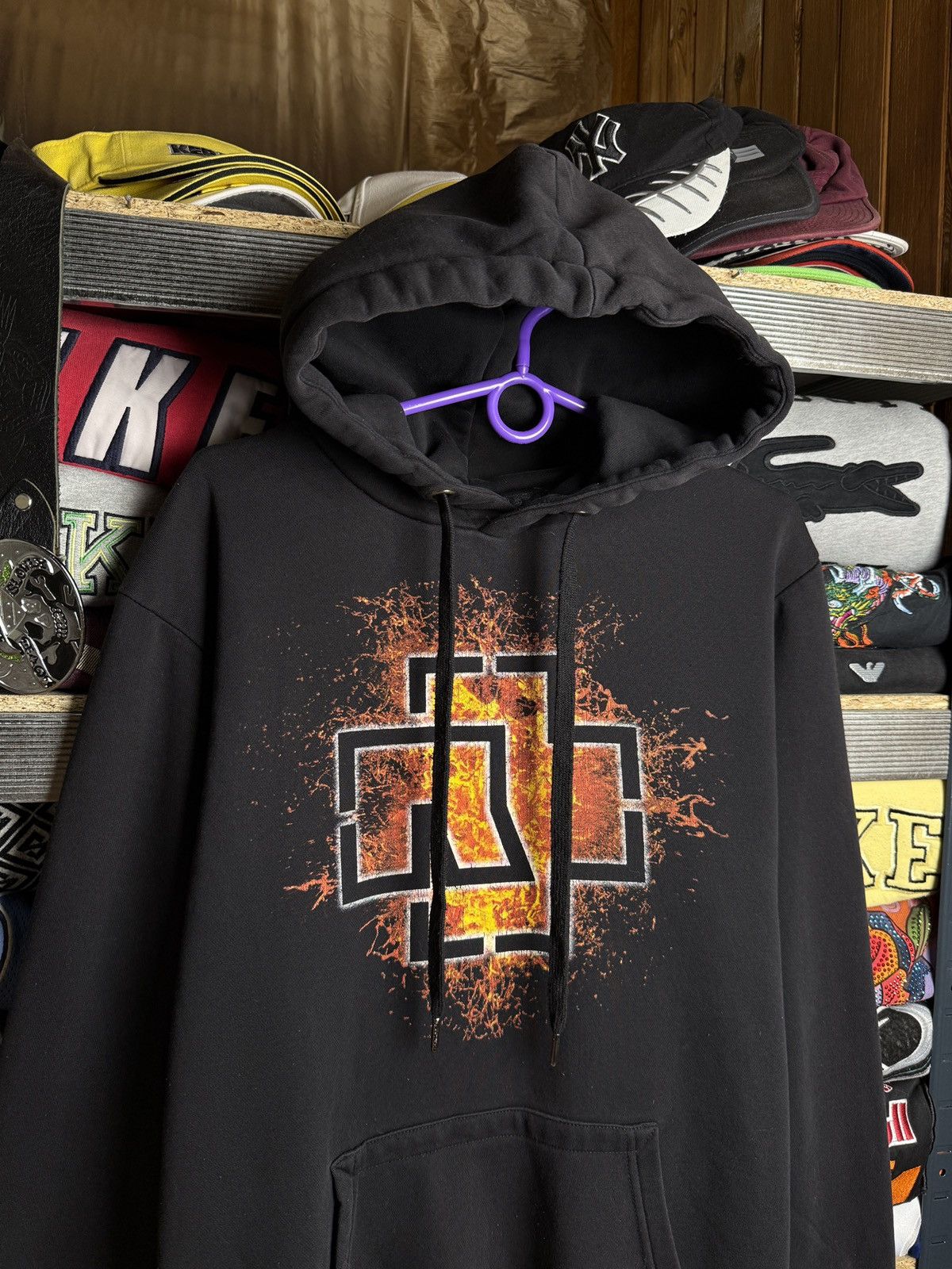 Band Tees Vintage Rammstein Hoodie Logo 00s Size US L / EU 52-54 / 3 - 3 Thumbnail