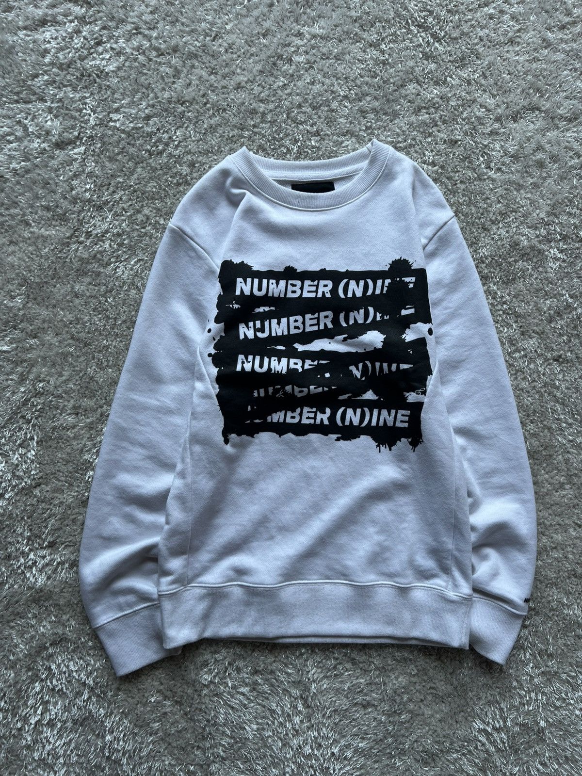 Number (N)ine VERY RARE Number Nine spell out Crewneck | Grailed