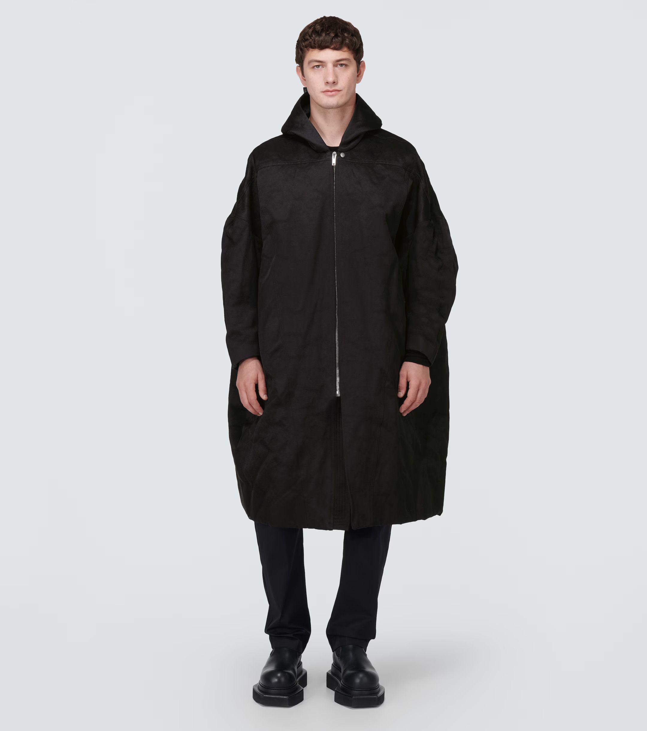 Rick Owens BNWT Black Jumbo Peter Coat Size US M / EU 48-50 / 2 - 7 Thumbnail