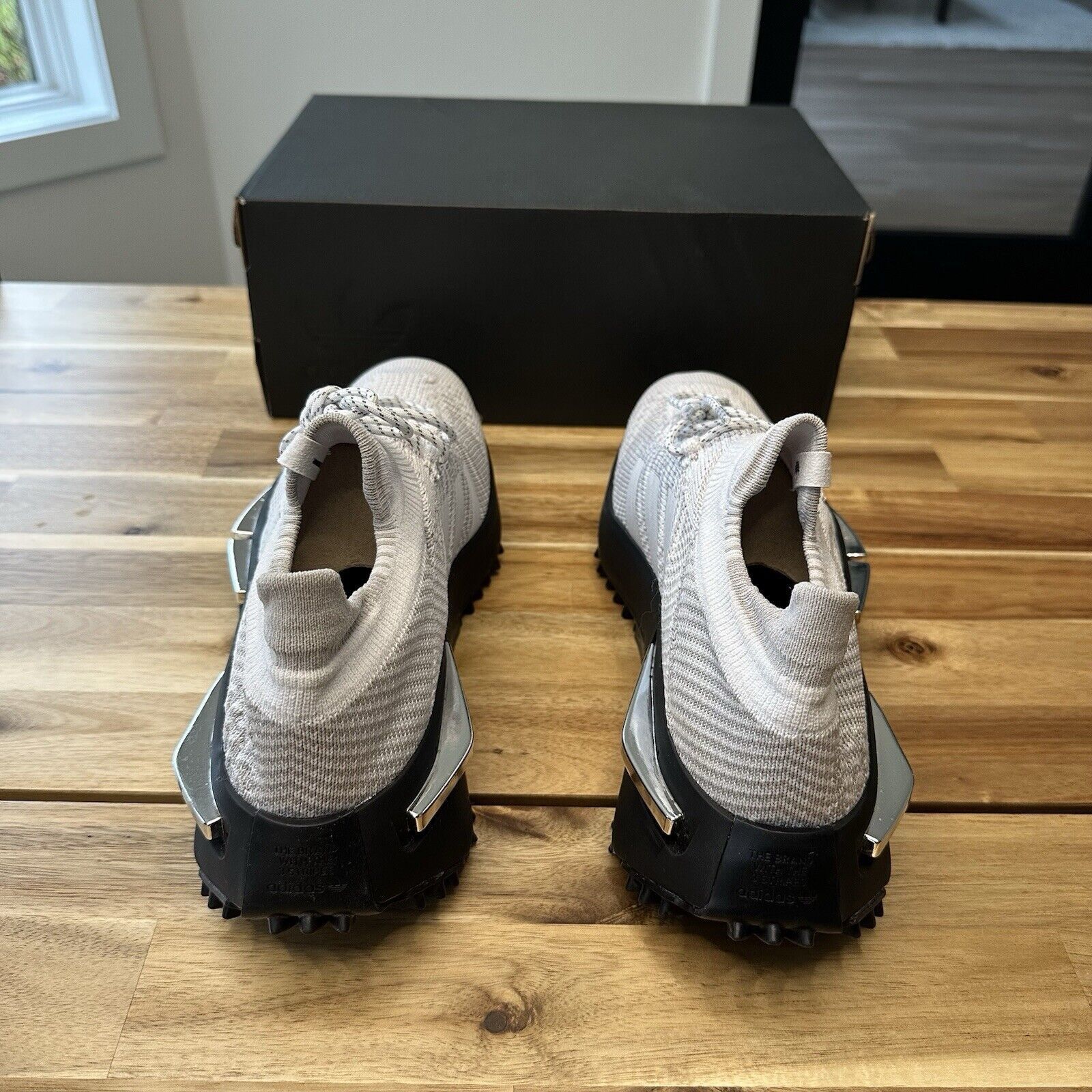 Adidas Adidas NMD S1 White Silver Metallic Black ID0361 Size 11 Size US 11 / EU 44 - 4 Thumbnail