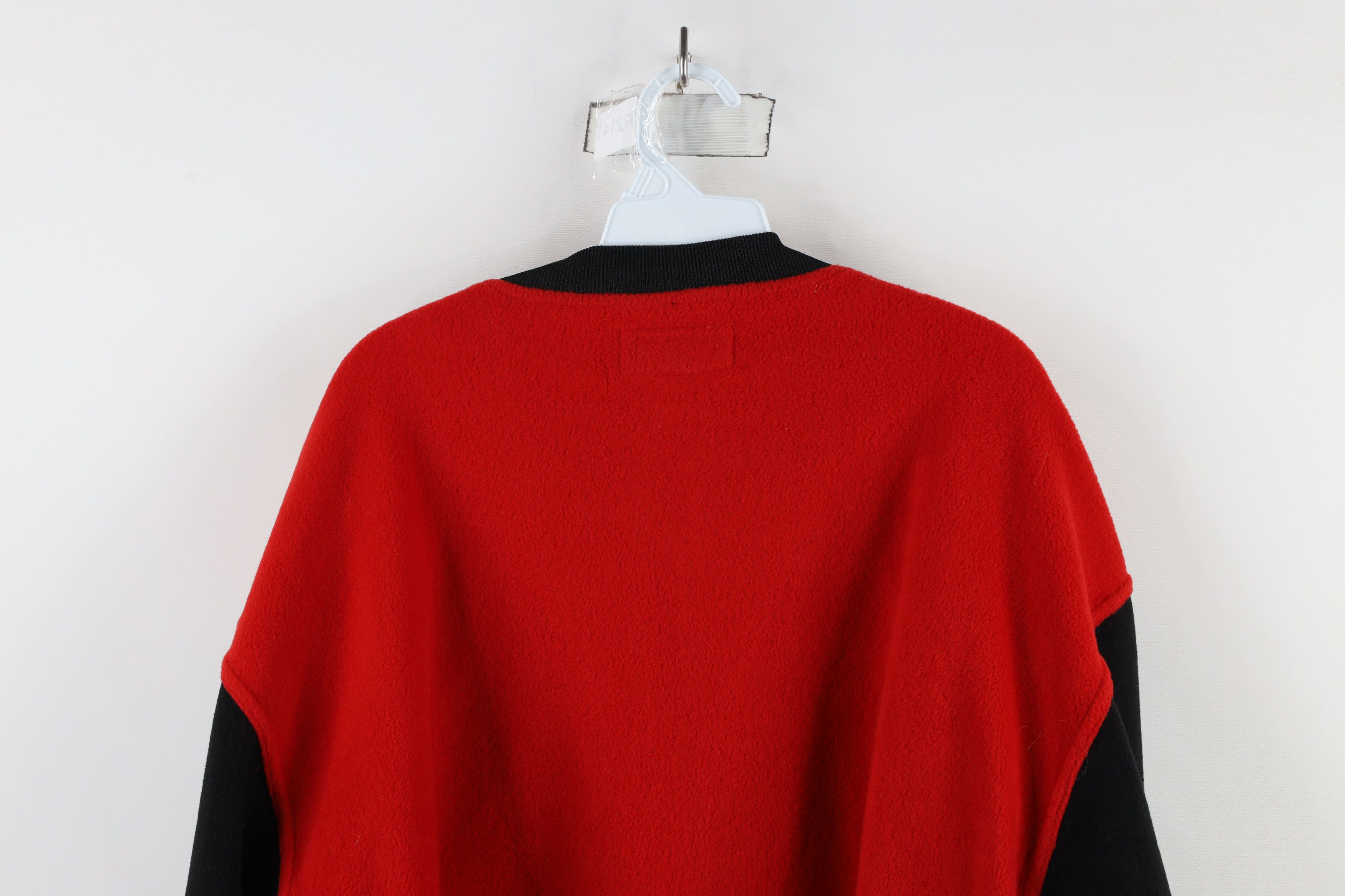 Vintage Vintage 90s Wings Hockey Half Zip Fleece Pullover Sweater Size US L / EU 52-54 / 3 - 10 Thumbnail