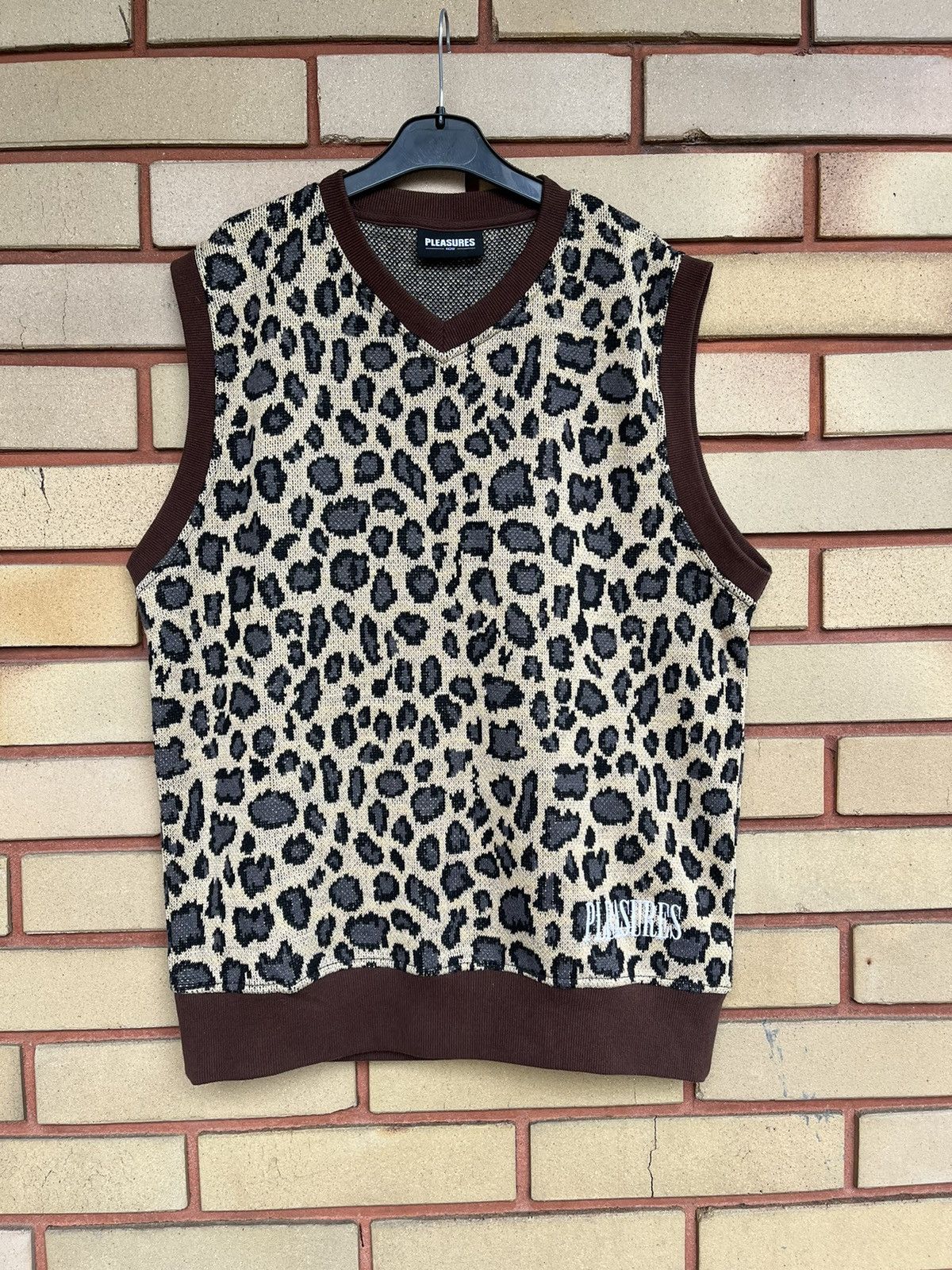 Tyler The Creator Pleasures leopard print sweater vest tyler 