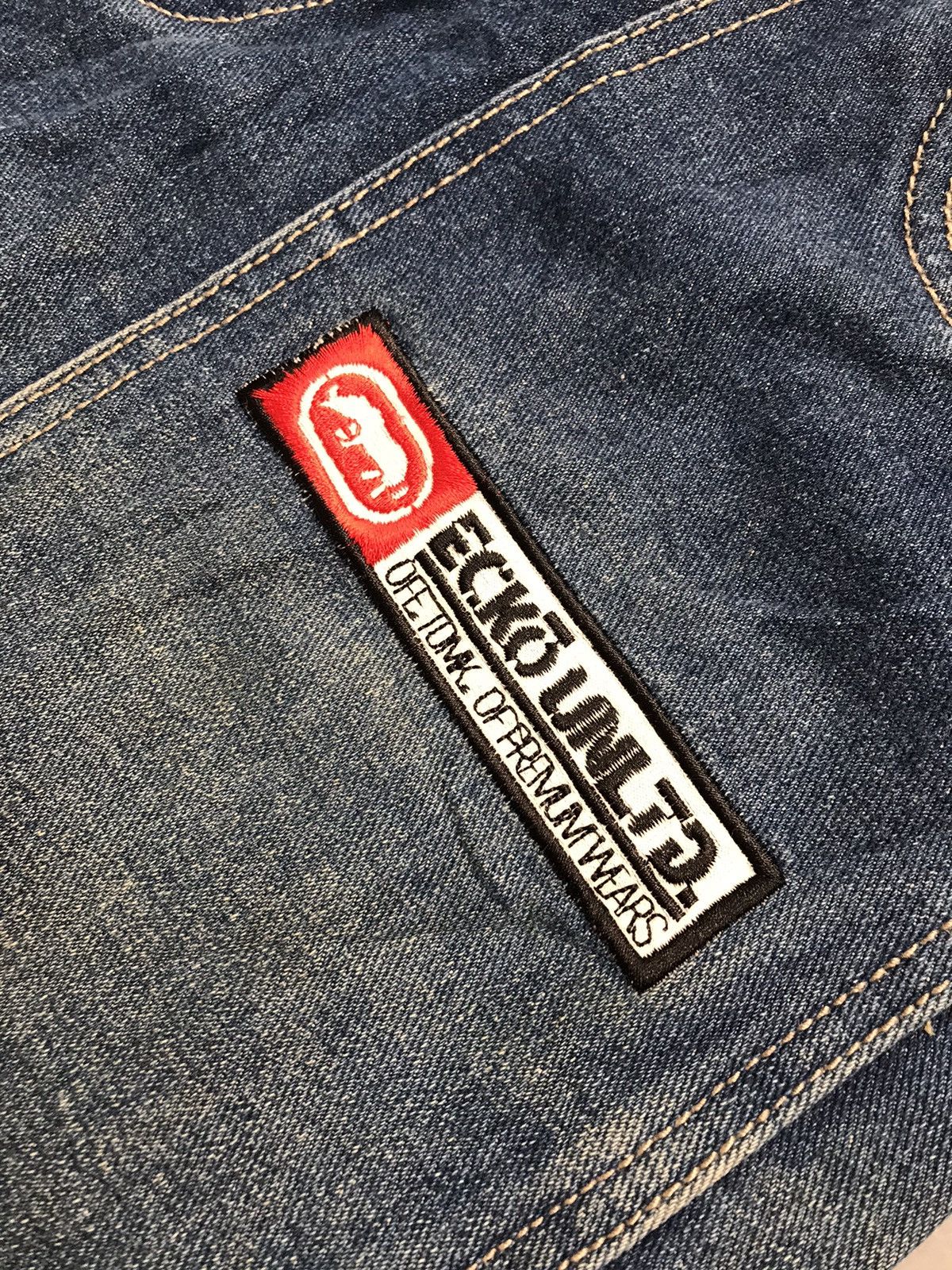Ecko Unltd. × Vintage Vintage Ecko UNLTD SpellOut embroidered denim Size US 31 - 4 Thumbnail