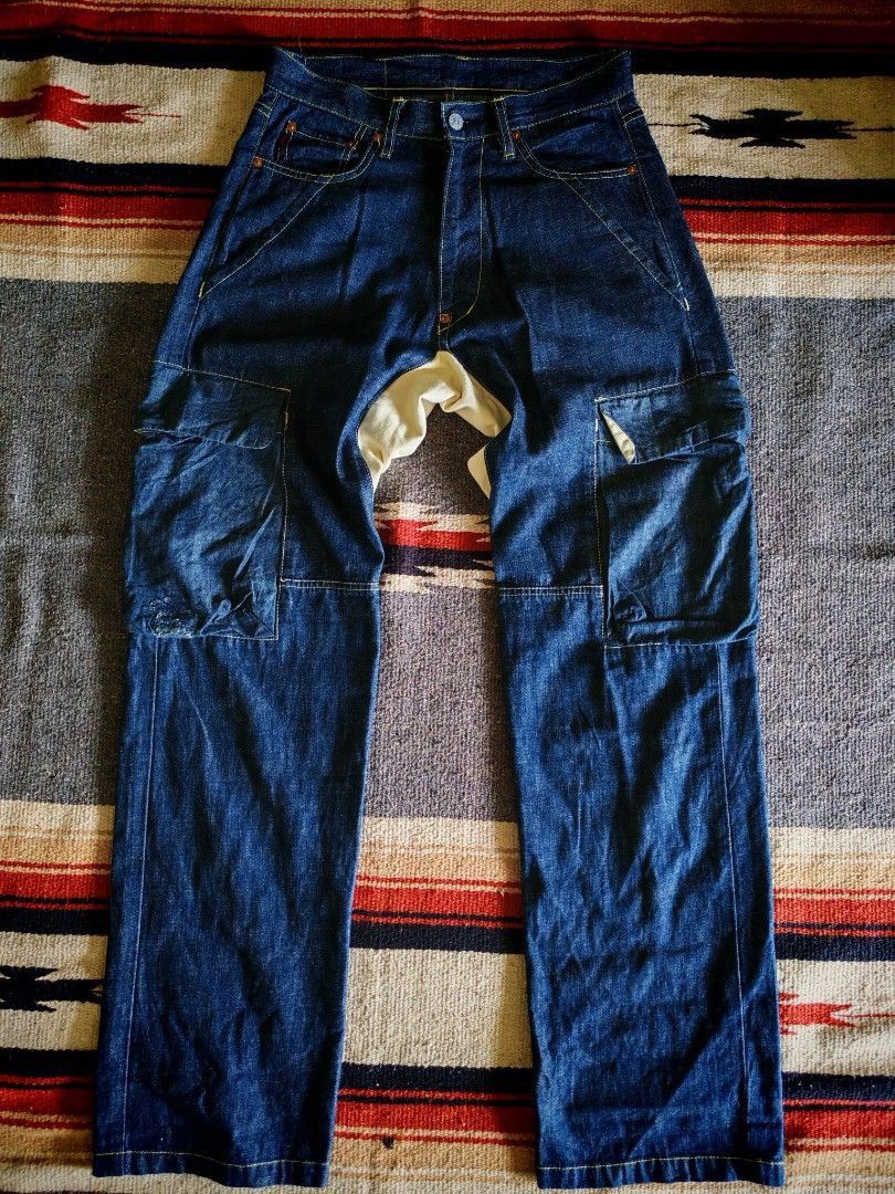 Japanese Brand Rare Yen Jeans Japan Workwear Cargo Denim Size US 30 / EU 46 - 1 Thumbnail