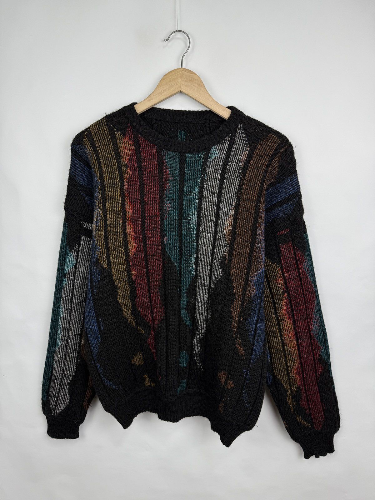 Coogi 🇮🇹Vintage 90s Rare Wool Sweater Coogi Style Y2K Made In Italy Size US L / EU 52-54 / 3 - 2 Thumbnail
