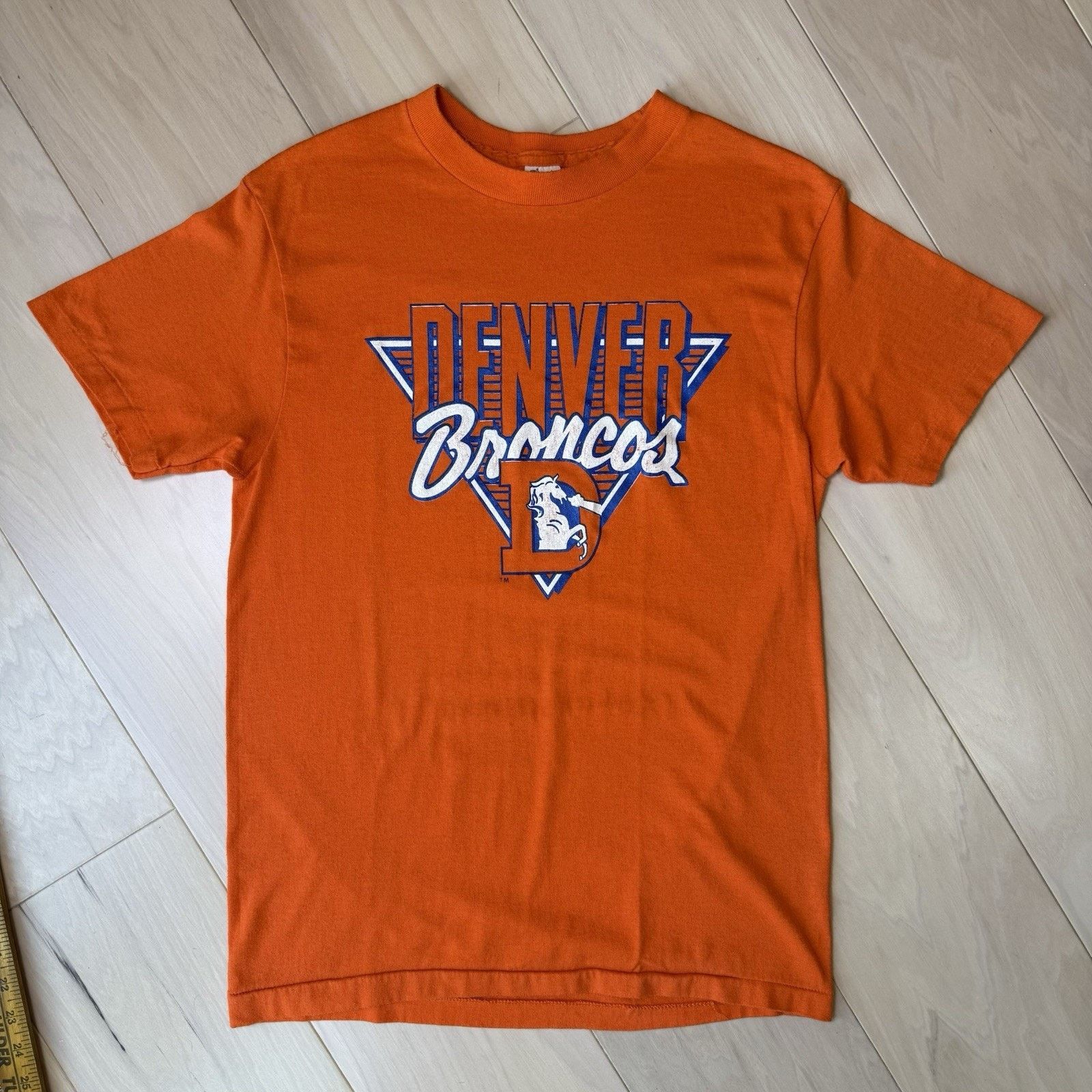 Champion Vintage Denver Broncos Shirt Medium Orange 80s Made in USA Size US M / EU 48-50 / 2 - 3 Thumbnail