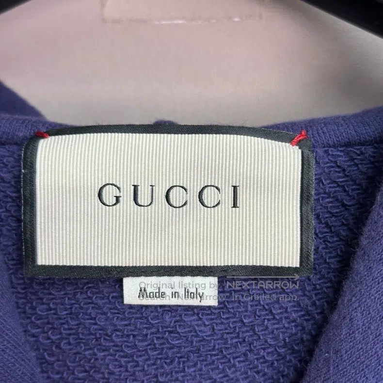 Gucci Gucci Blue old embroidered wolf head hoodie Size US S / EU 44-46 / 1 - 3 Thumbnail