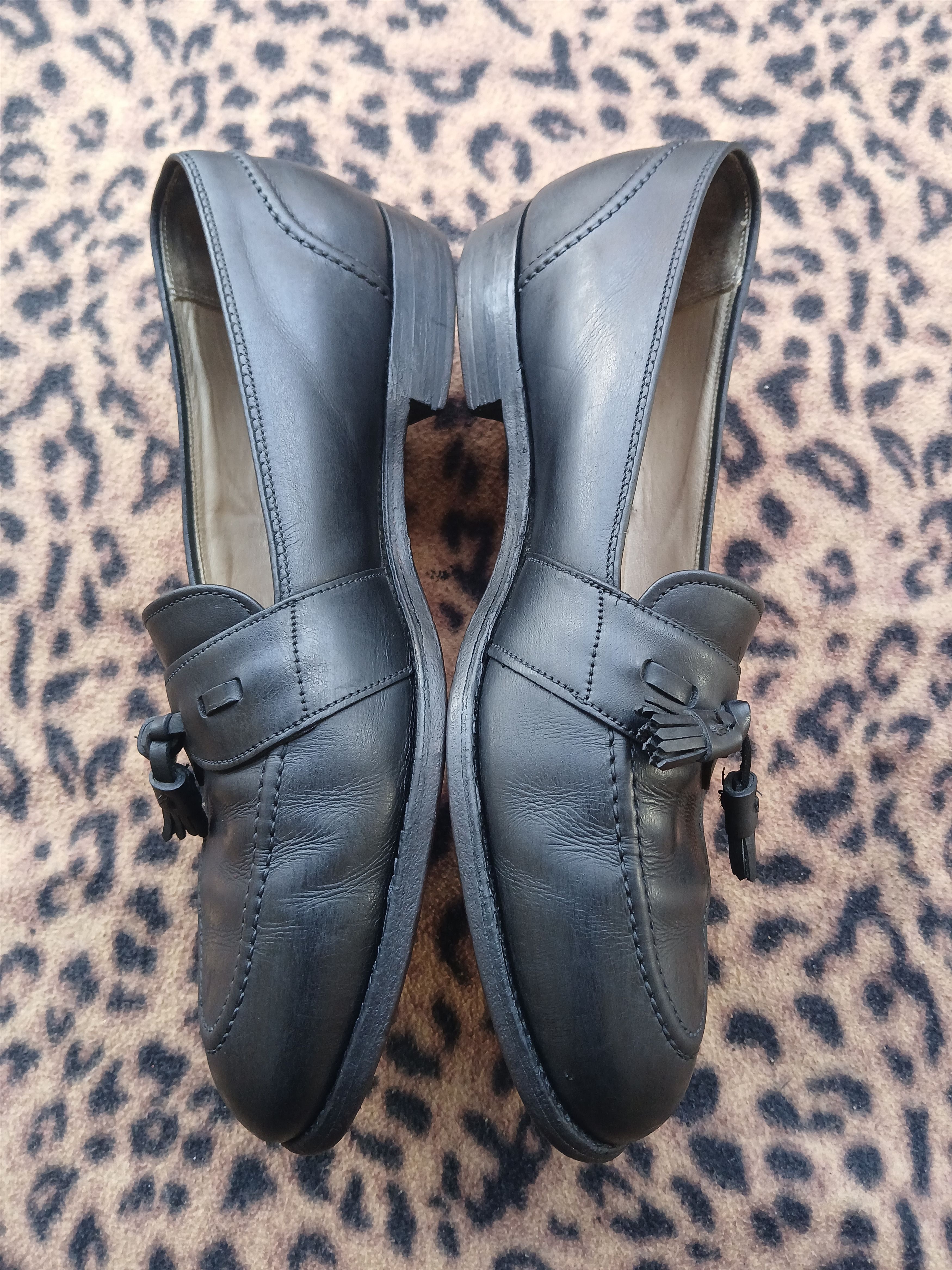 Alden Alden Black Tassel loafer for J'S.A.Bank Clothiers Size US 9.5 / EU 42-43 - 2 Thumbnail