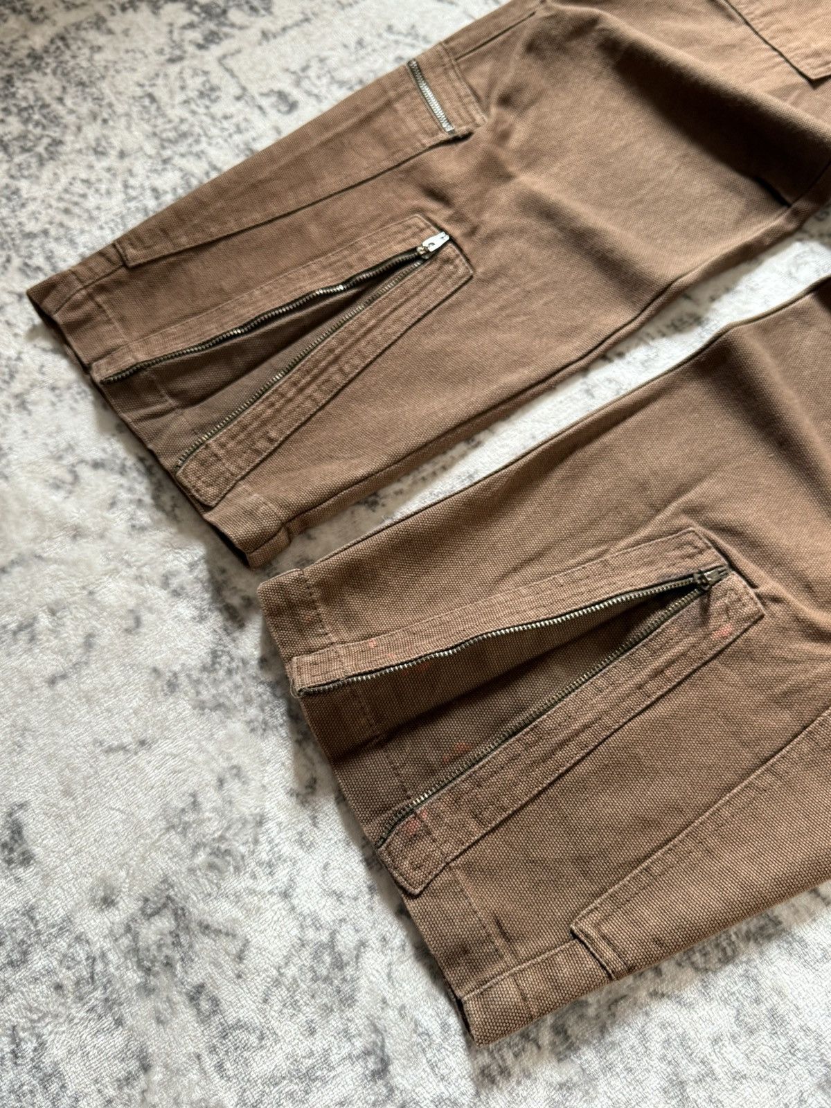 Japanese Brand Amore Puro Japan Deconstructed Heavy Cargo Baggy Pants Size US 29 - 8 Thumbnail