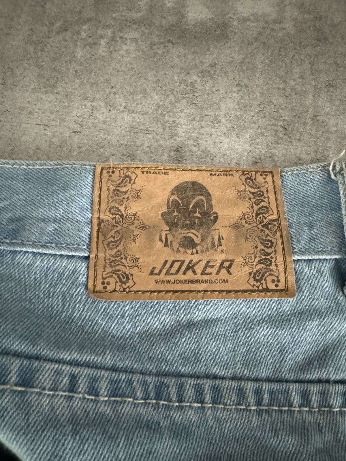 Rap Tees × Vintage Joker Hip Hop Brand baggy jeans denim wide leg logo rap Size US 38 / EU 54 - 4 Thumbnail