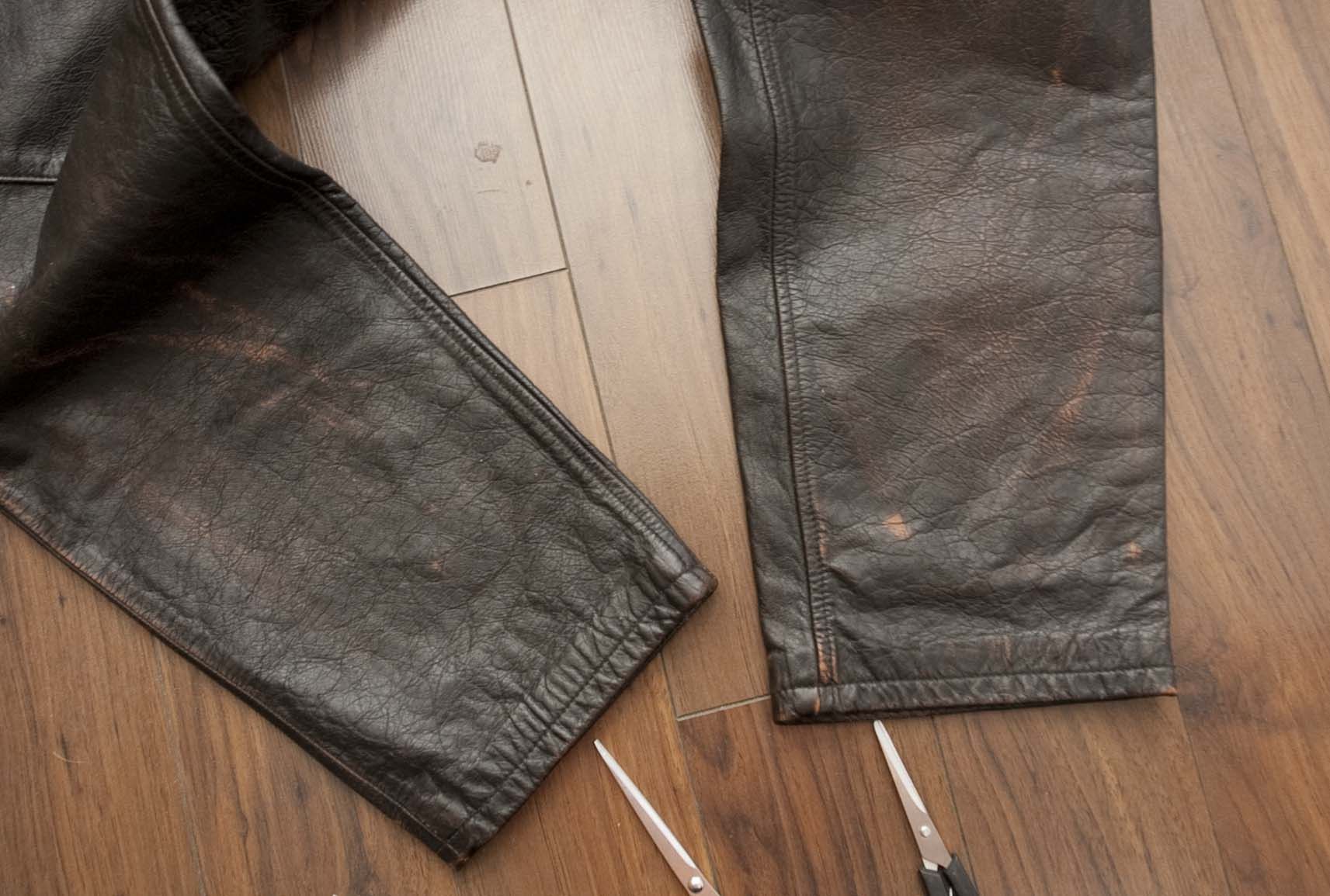 Tommy Hilfiger × Vintage Tommy Hilfiger Motorcycling 100% Leather Pants Size 31x28.5 Size US 31 - 2 Thumbnail