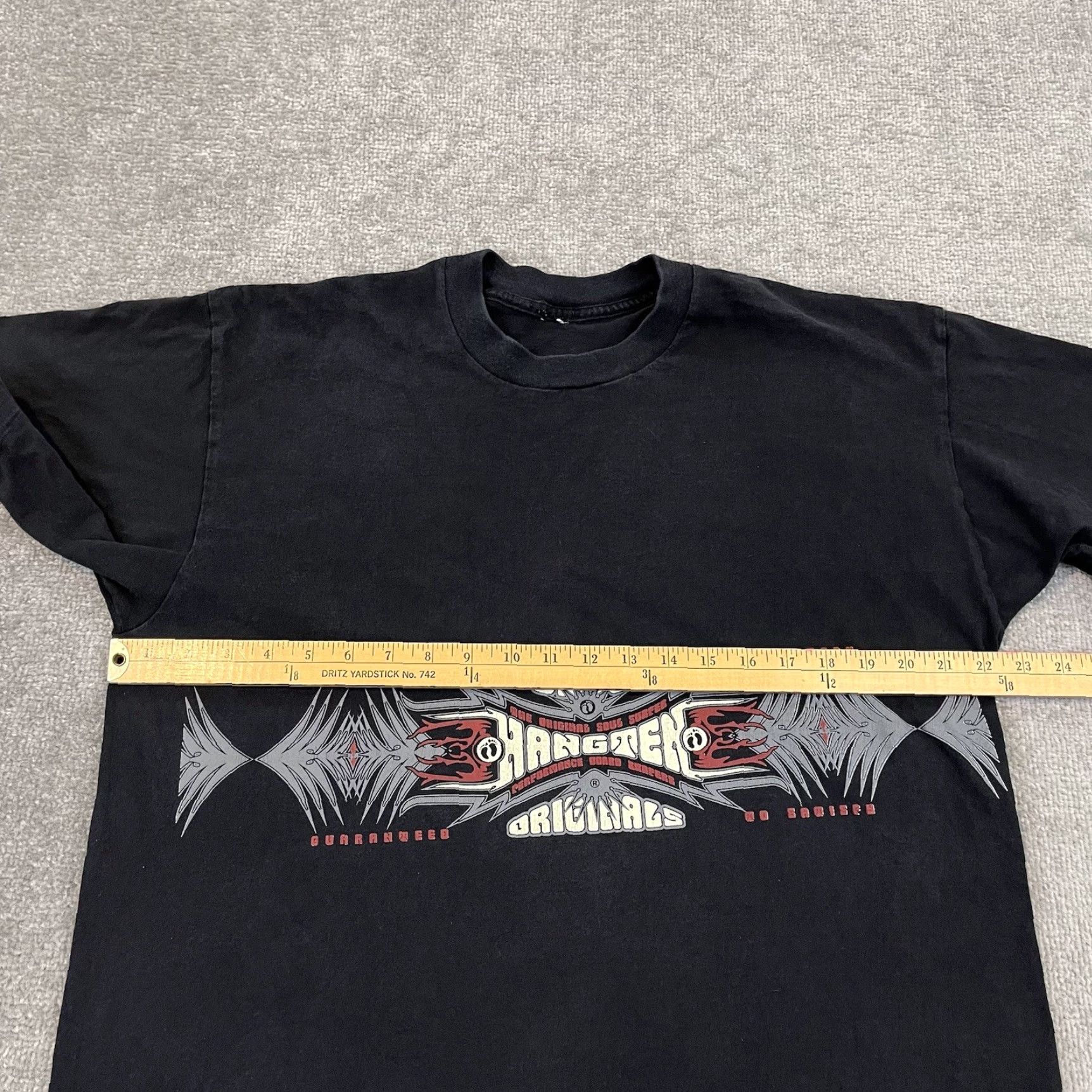 Hang Ten VINTAGE Surfing Hang Ten Originals Beach Board Waves 90's Mens Large Black T-Shirt Size US L / EU 52-54 / 3 - 5 Thumbnail