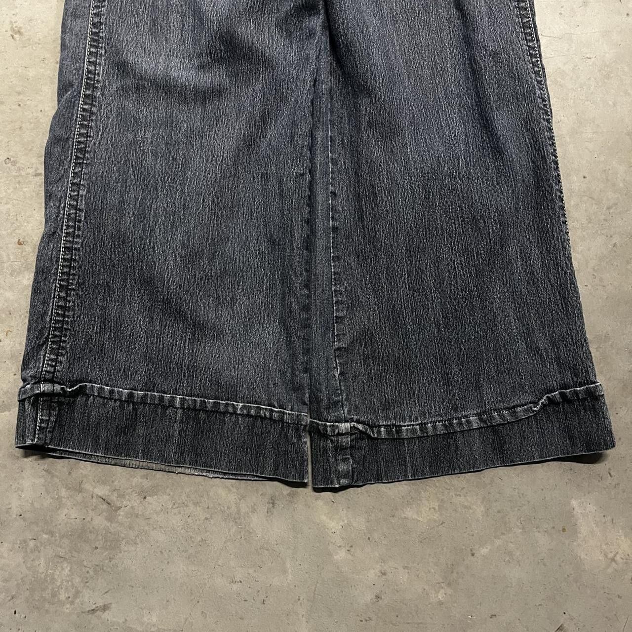 Japanese Brand × Vintage Vintage Y2K/2000s Super Baggy Dark Wash Grunge Denim Jeans! Size US 38 / EU 54 - 5 Thumbnail