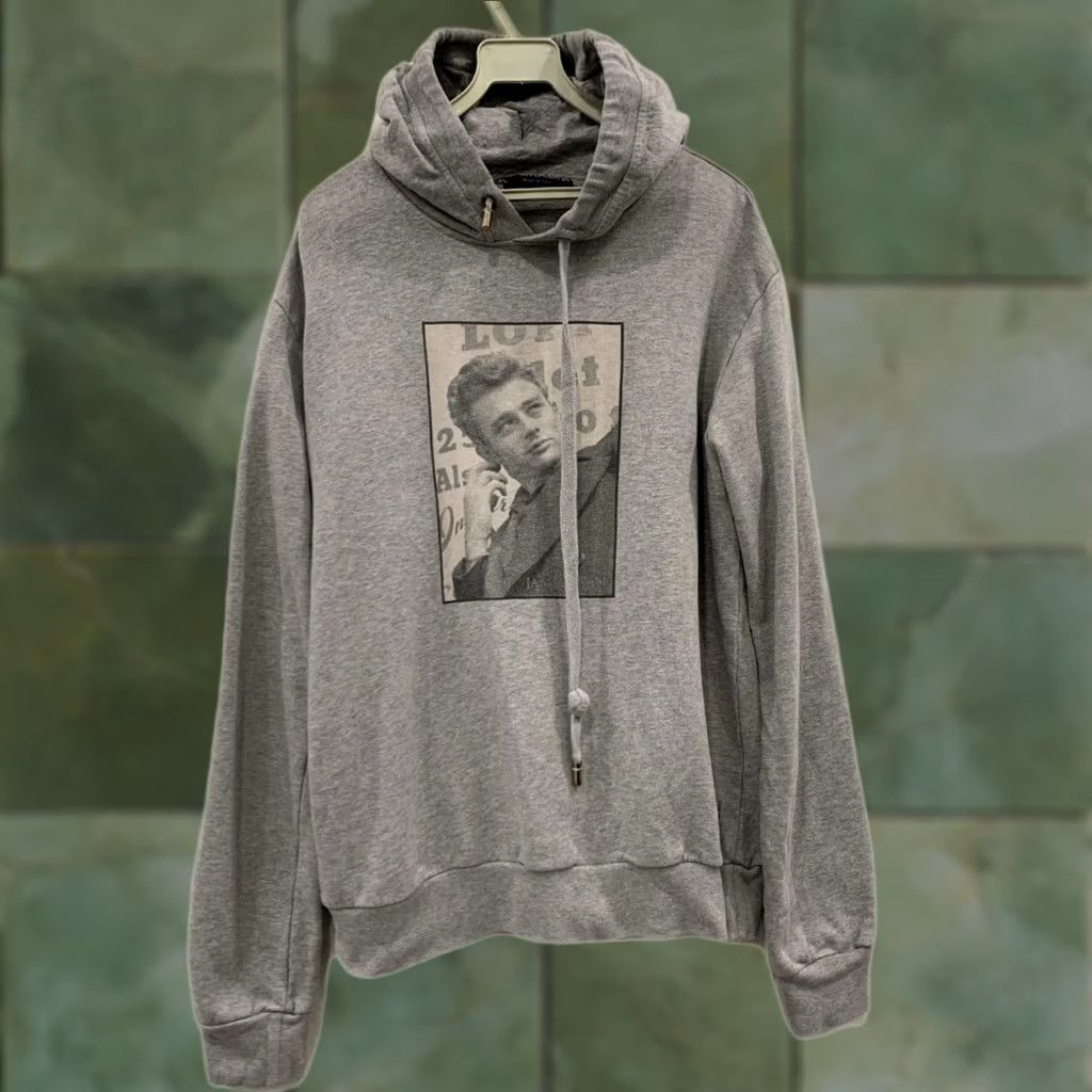 Dolce & Gabbana Dolce&Gabbana Hoodies Men’s Gray Graphic James Dean Portrait Print Made in Italy L Size US L / EU 52-54 / 3 - 1 Thumbnail