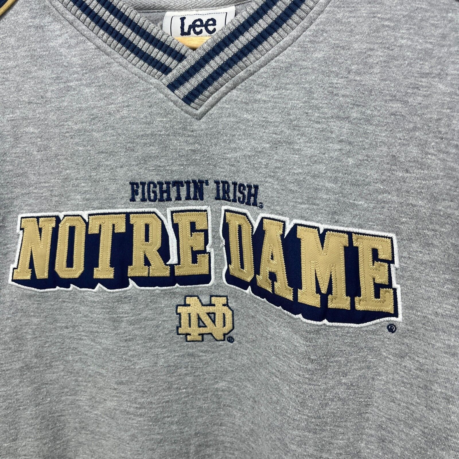 Vintage Vintage '90s Notre Dame Fighting University Sweatshirt XL Size US XL / EU 56 / 4 - 3 Thumbnail