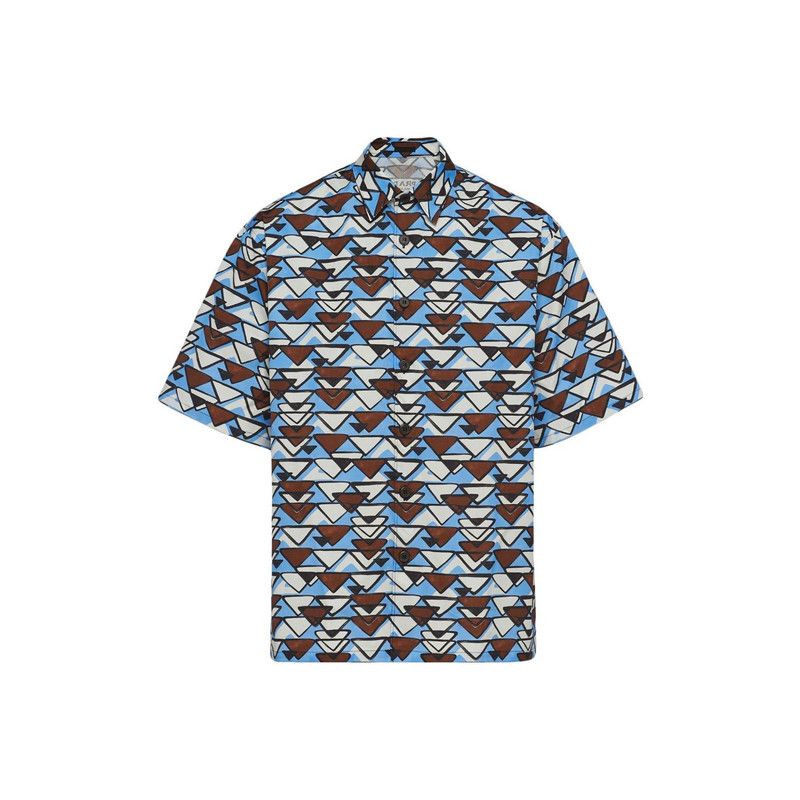Prada Prada SS23 Patterned Short Sleeve Shirt Size US XL / EU 56 / 4 - 1 Thumbnail